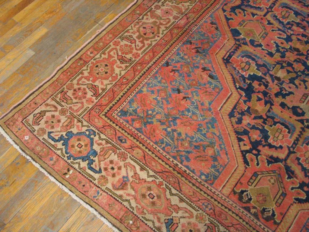 Annodato a mano Tappeto persiano Malayer dei primi del Novecento ( 7' x 13'6