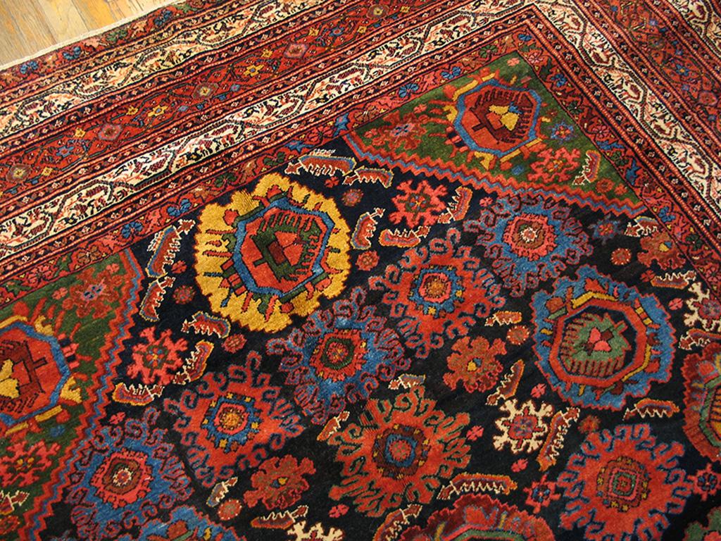Hand-Knotted Early 20th Century Persian Malayer Gallery Carpet ( 7'3