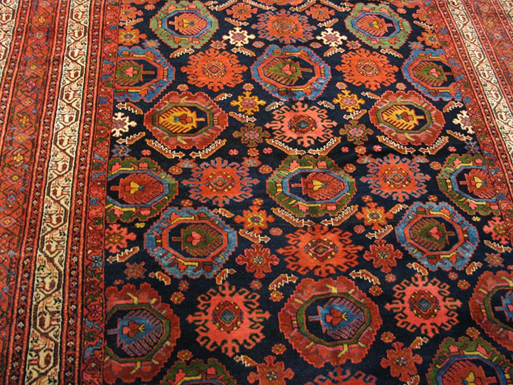 Wool Early 20th Century Persian Malayer Gallery Carpet ( 7'3