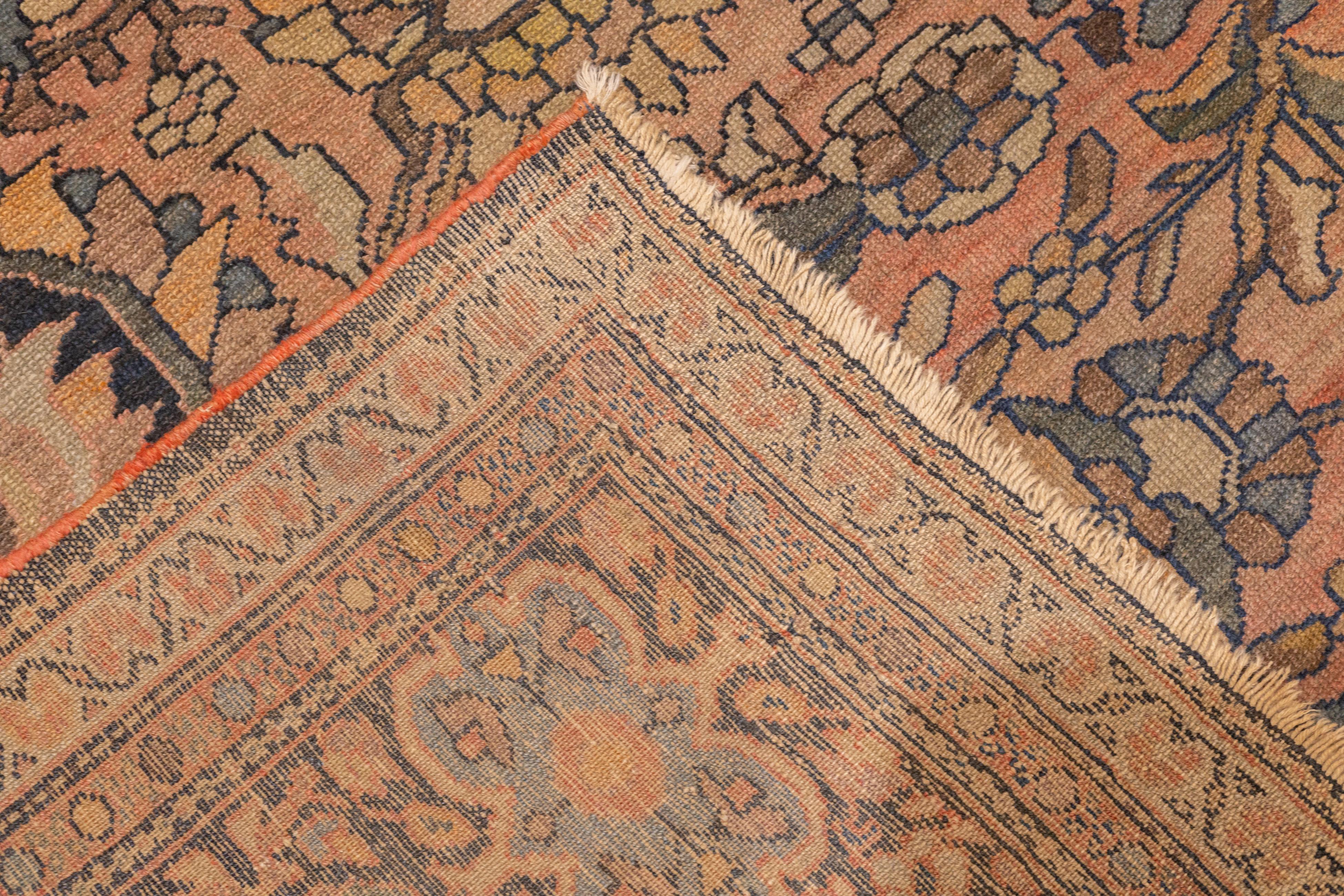 Antique Persian Malayer Rug 8'11'' x 11'5'' For Sale 4