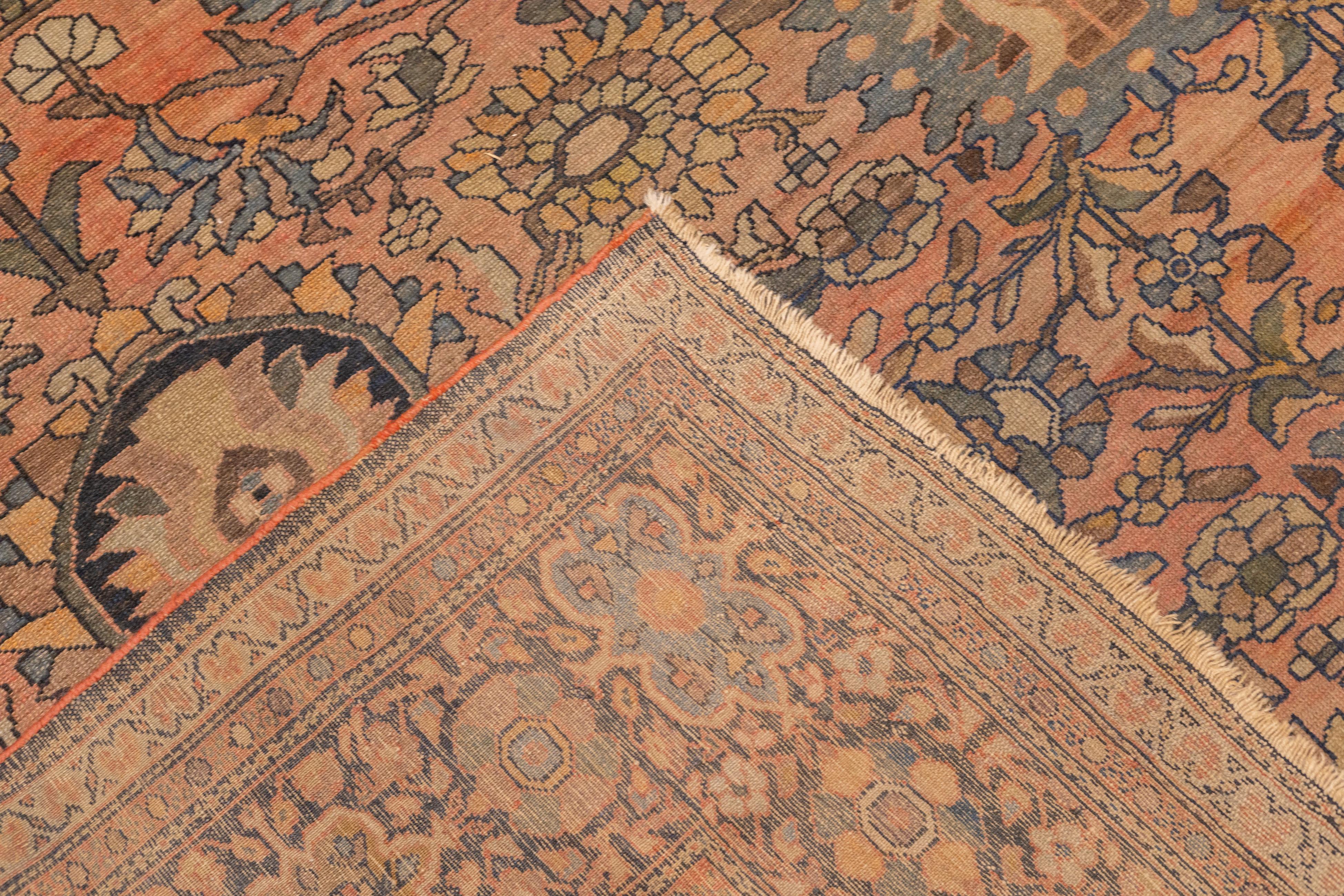 Antique Persian Malayer Rug 8'11'' x 11'5'' For Sale 3