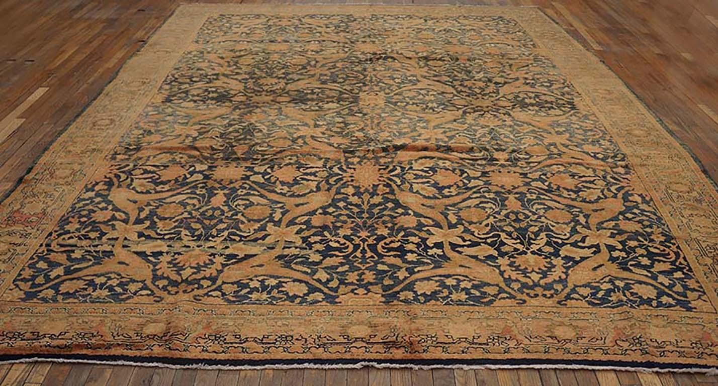 Hand-Knotted Early 20th Century Persian Malayer Carpet ( 9'6