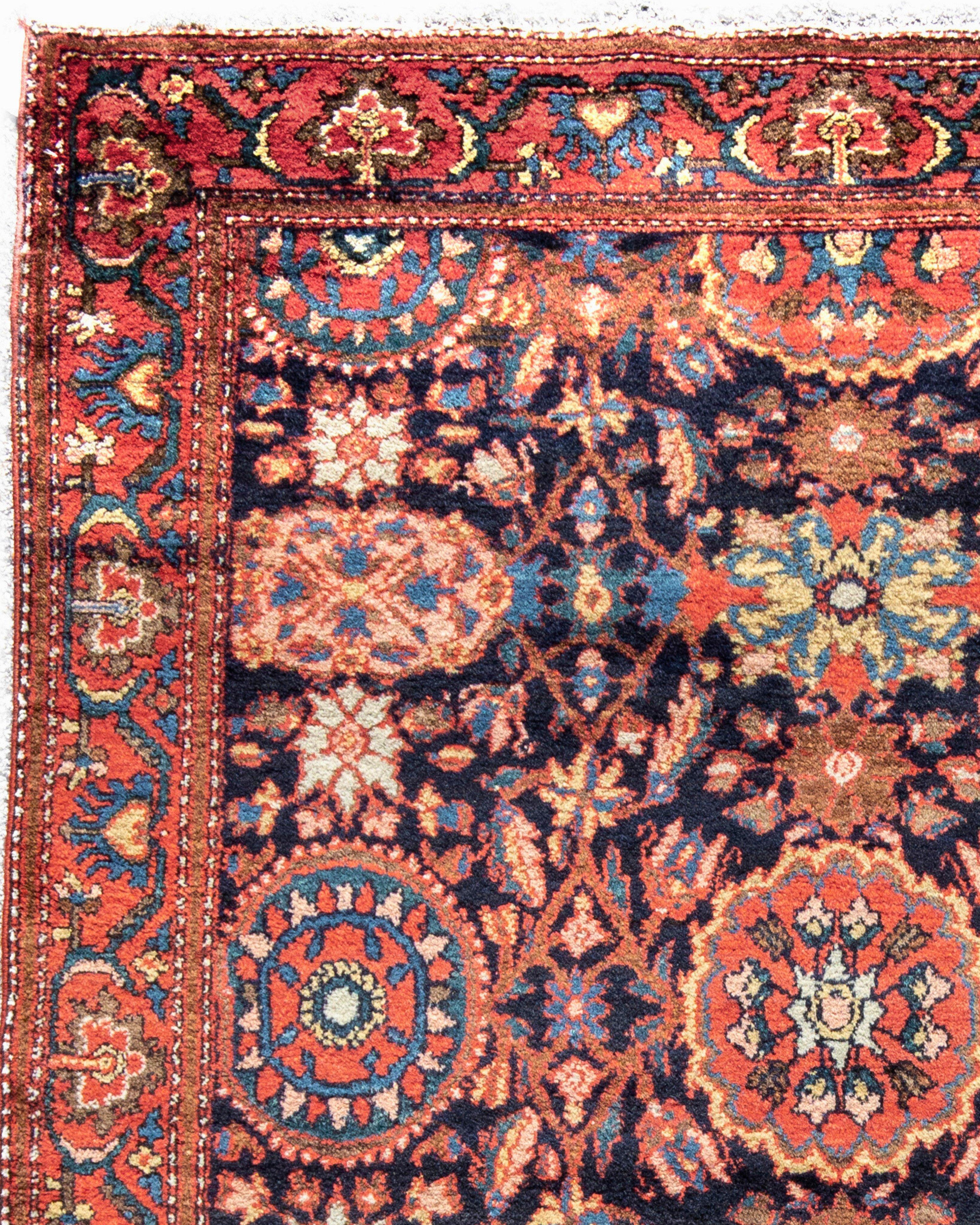 Hand-Woven Antique Persian Malayer Rug, c. 1900 For Sale