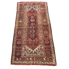 Antique Persian Malayer Rug c. Early 20th Century 4’6 x 8’6