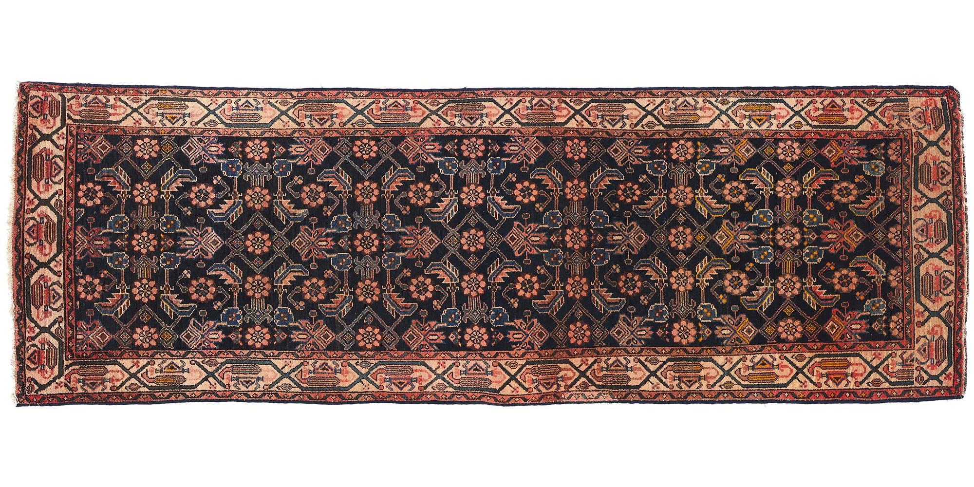Antiker persischer Malayer Teppich Teppich Läufer im Angebot 3