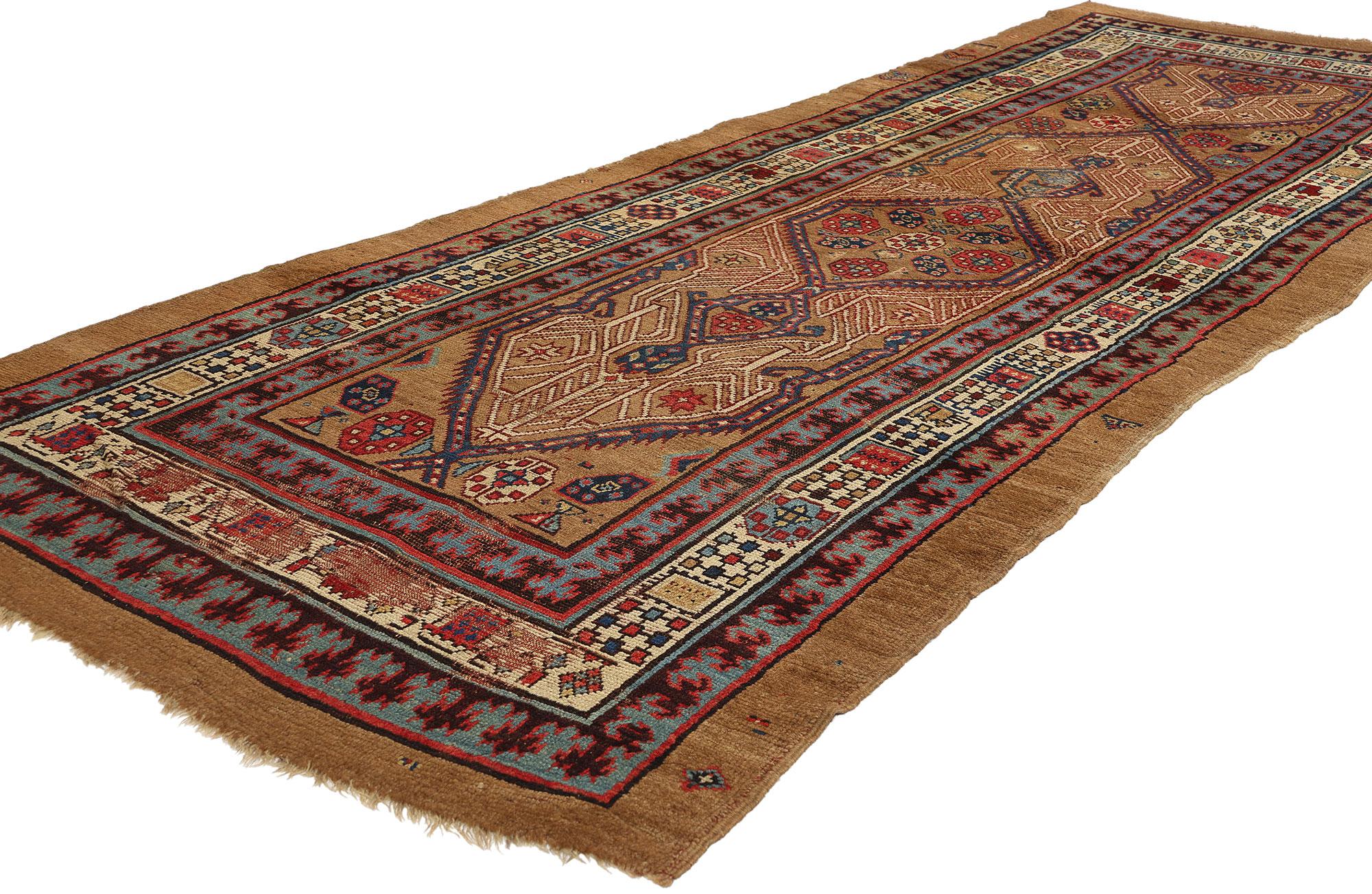 20th Century Antique Persian Malayer Rug Carpet Runner For Sale