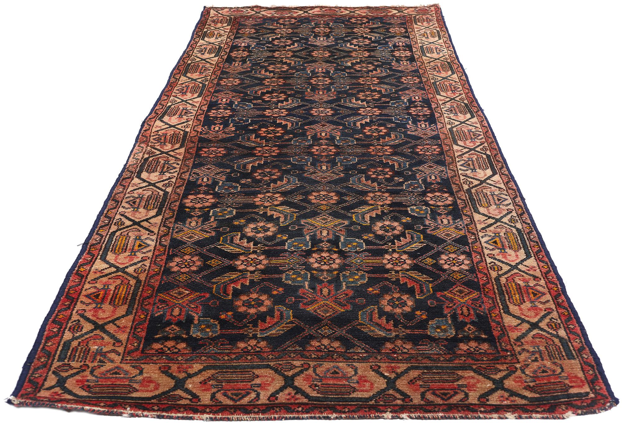 Antiker persischer Malayer Teppich Teppich Läufer (Persisch) im Angebot