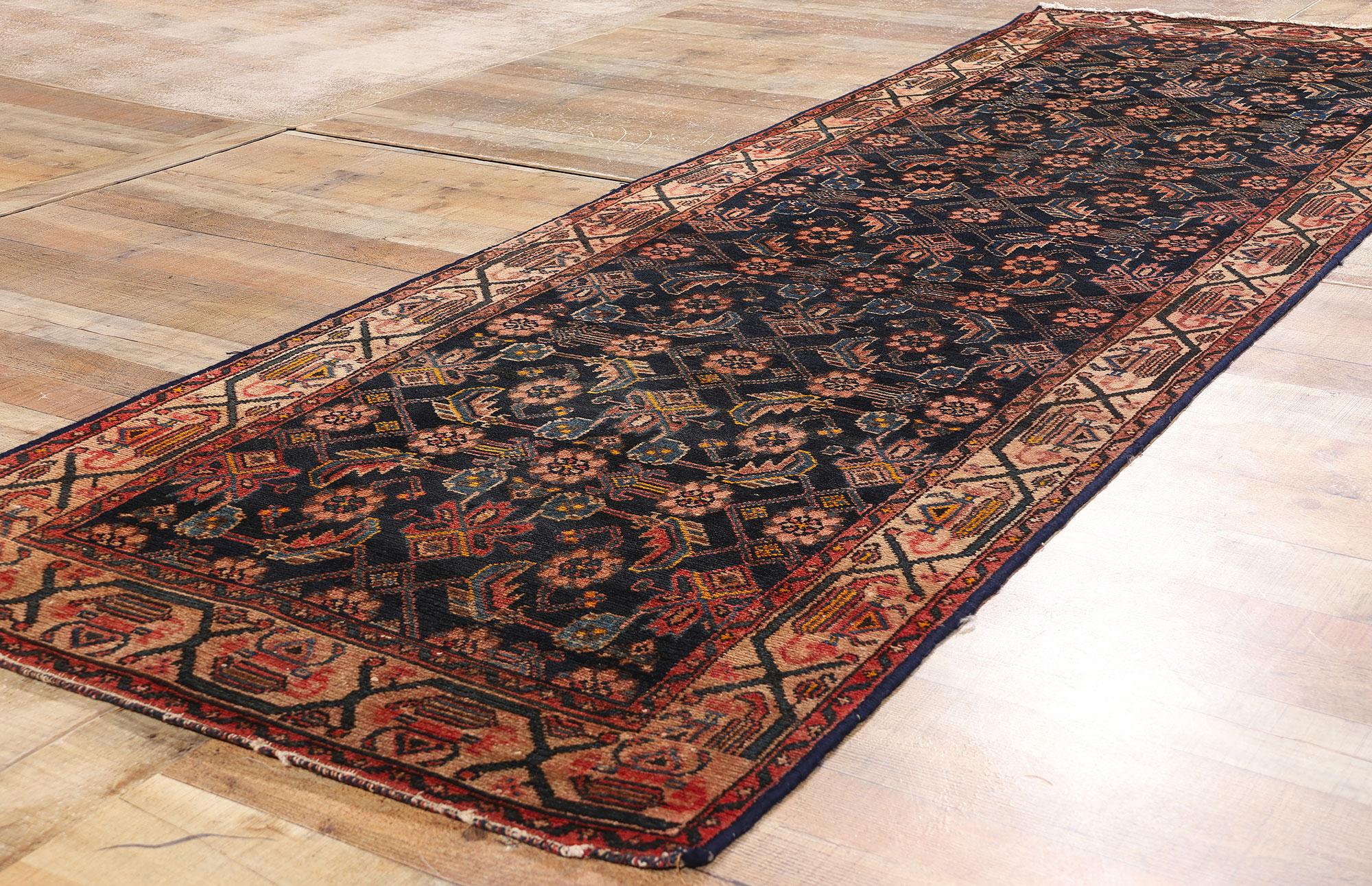 Antiker persischer Malayer Teppich Teppich Läufer (Wolle) im Angebot