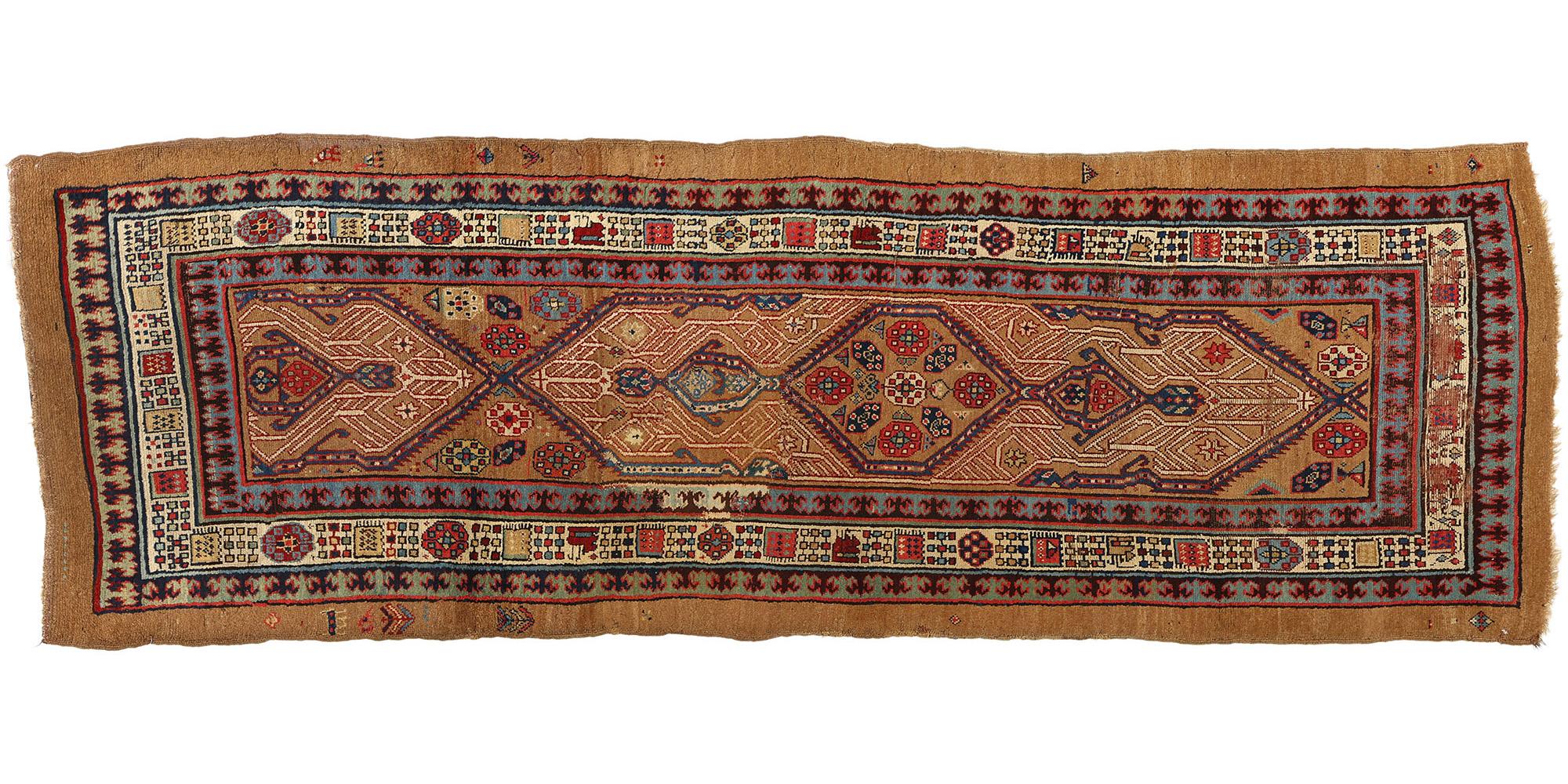 Antique Persian Malayer Rug Carpet Runner For Sale 2