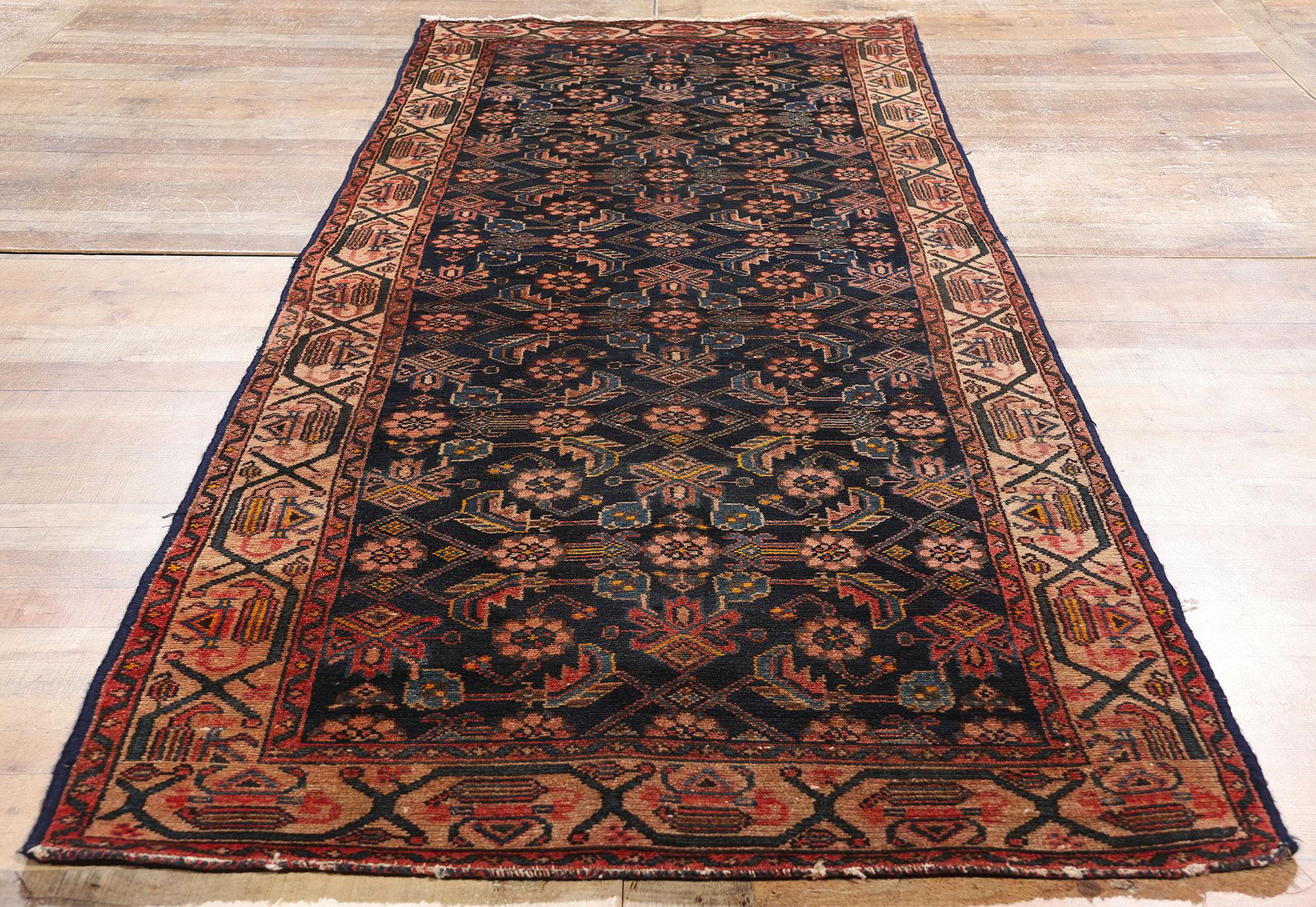 Antiker persischer Malayer Teppich Teppich Läufer im Angebot 1