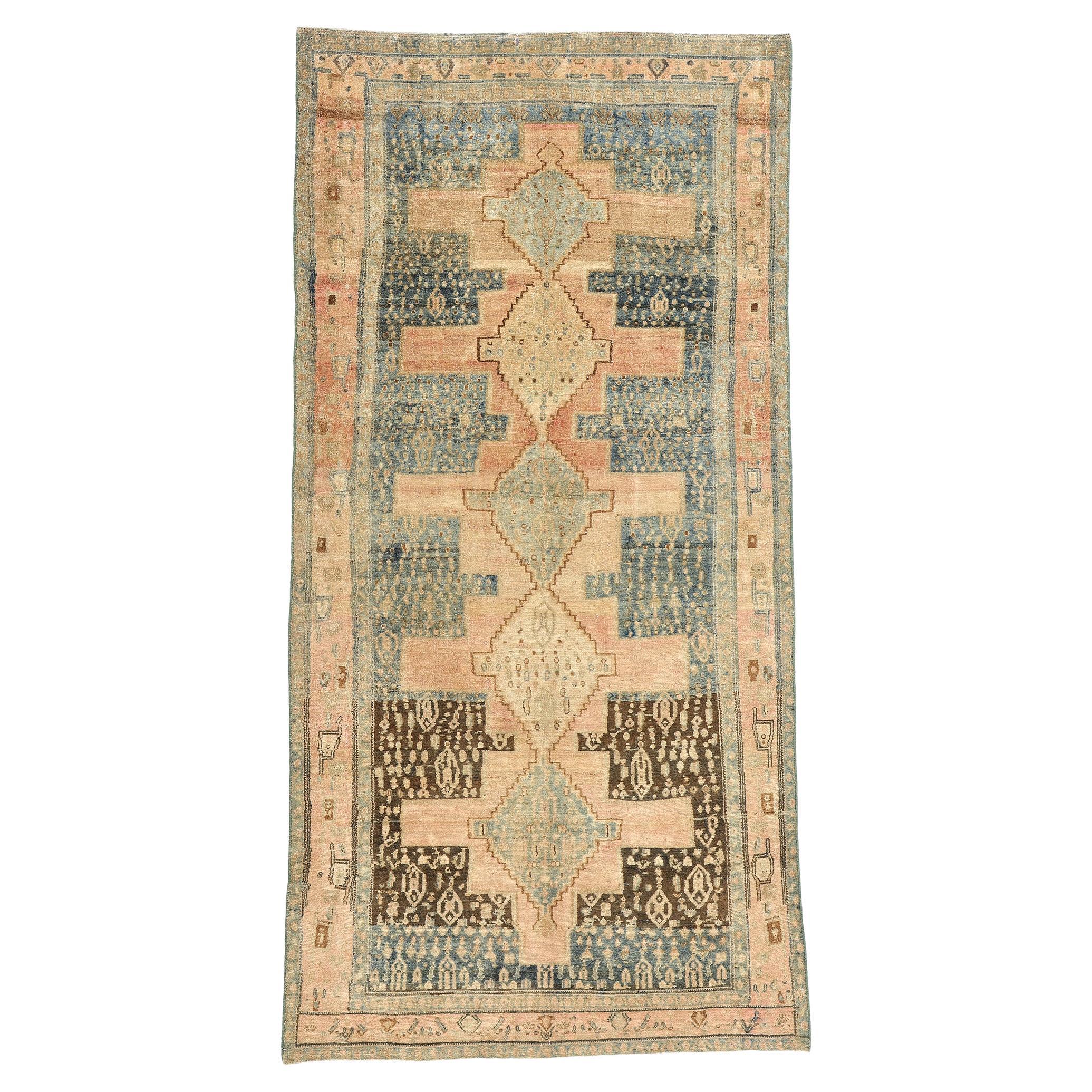 Antique Persian Malayer Rug Carpet Runner For Sale