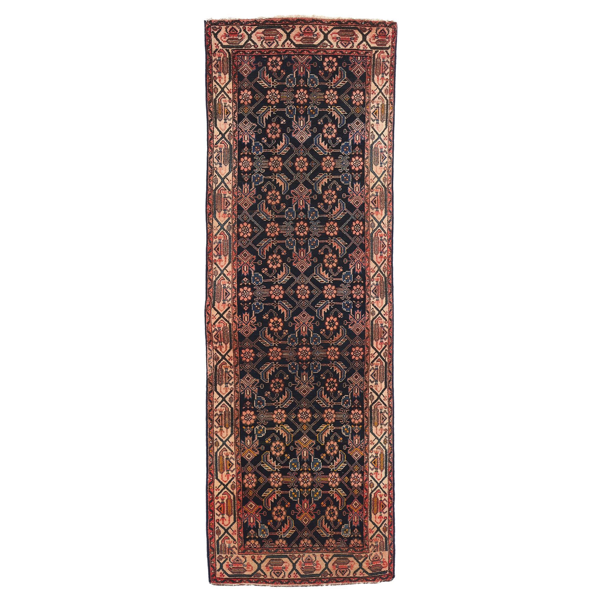 Antique Persian Malayer Rug Carpet Runner