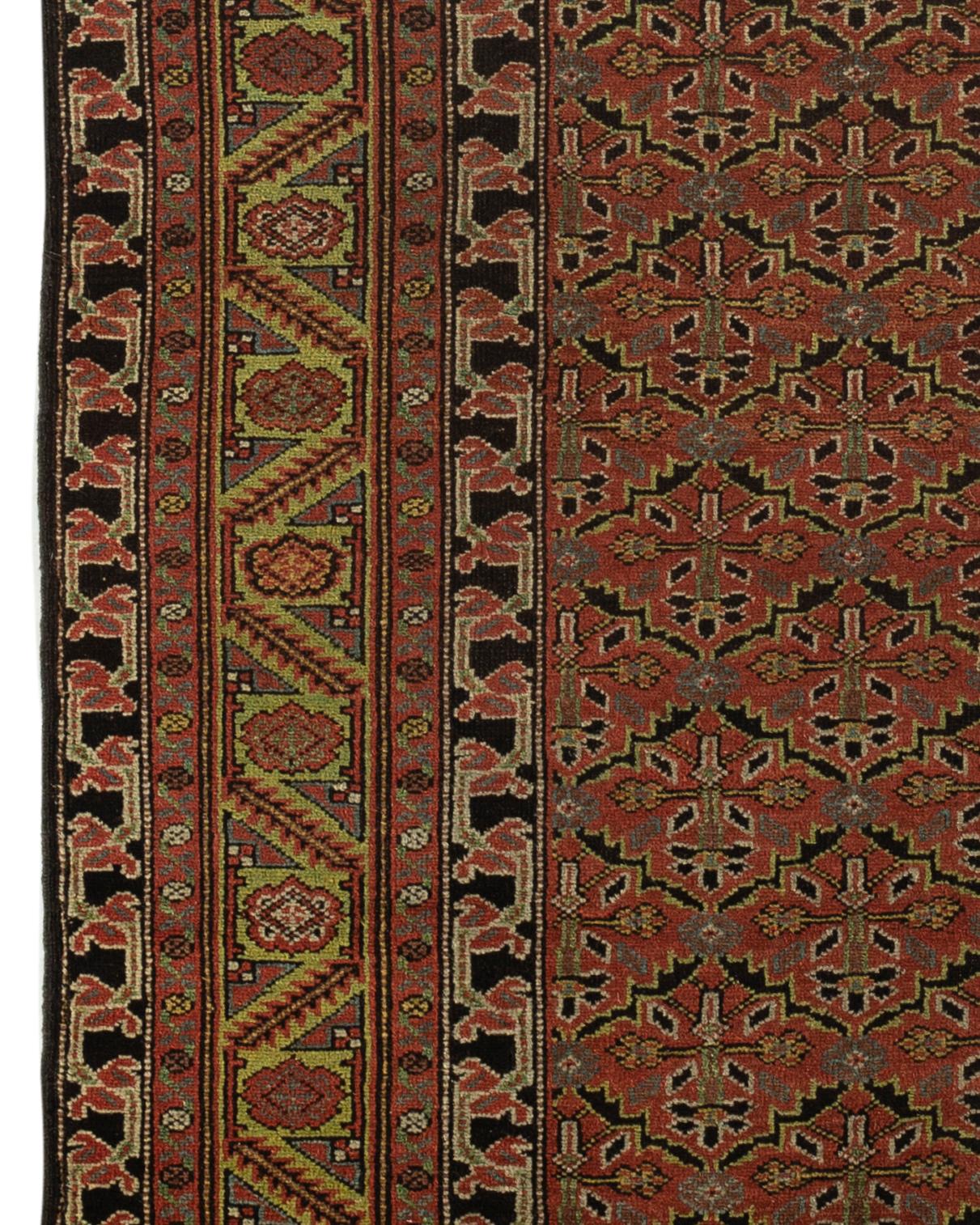 Hand-Woven Antique Persian Malayer Rug, circa 1880 For Sale