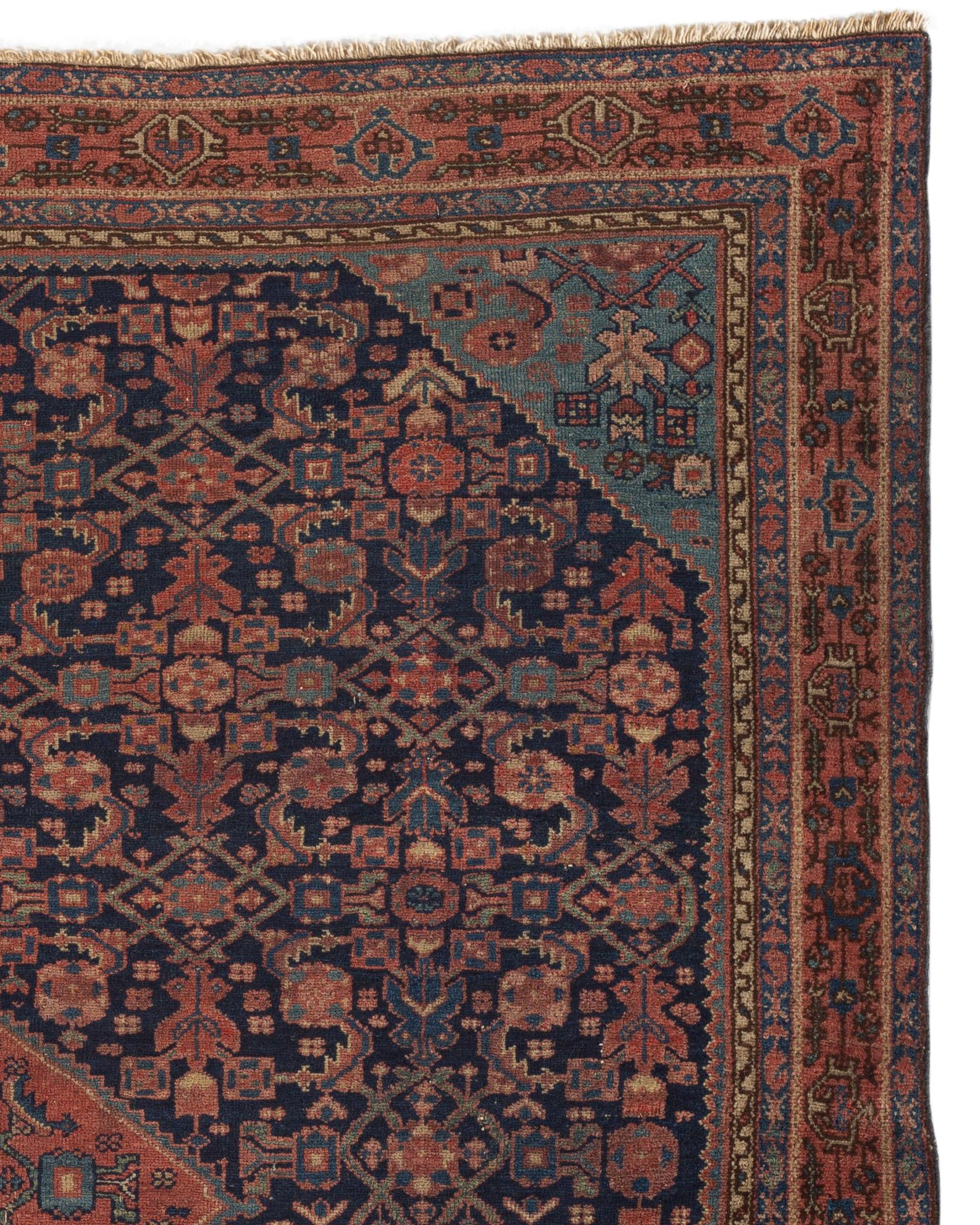 Hand-Woven Antique Persian Malayer Rug, circa 1900 For Sale