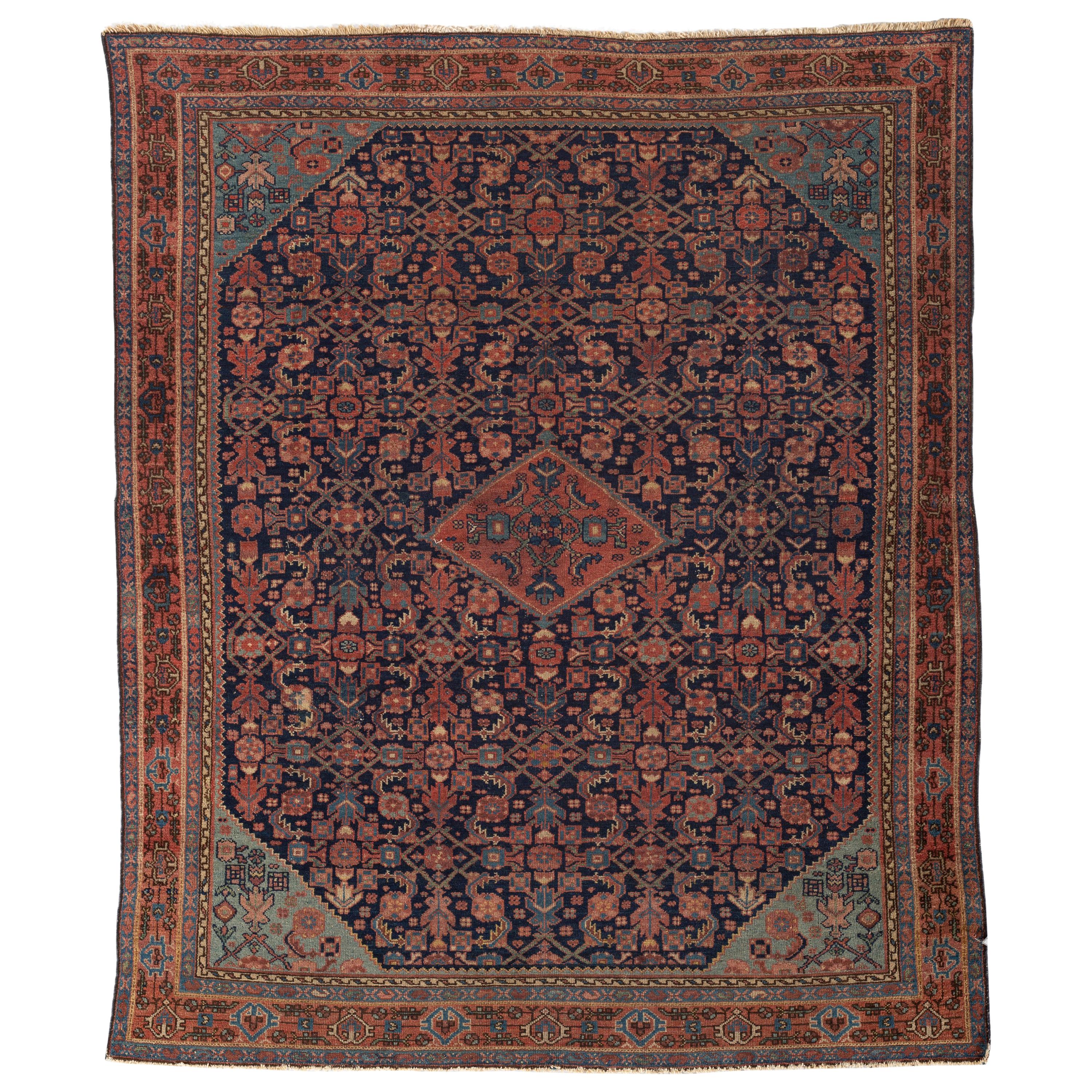 Antique Persian Malayer Rug, circa 1900 For Sale