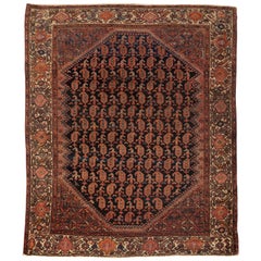 Antique Persian Malayer Rug, circa 1900  4'10 x 5'11