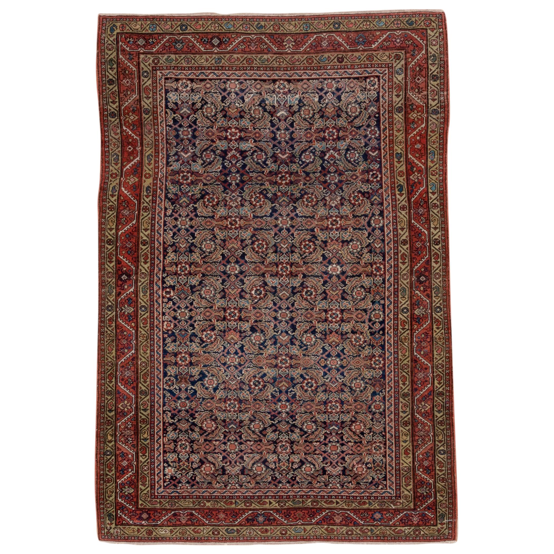 Antique Persian Malayer Rug, circa 1910s, Excellent Colors For Sale