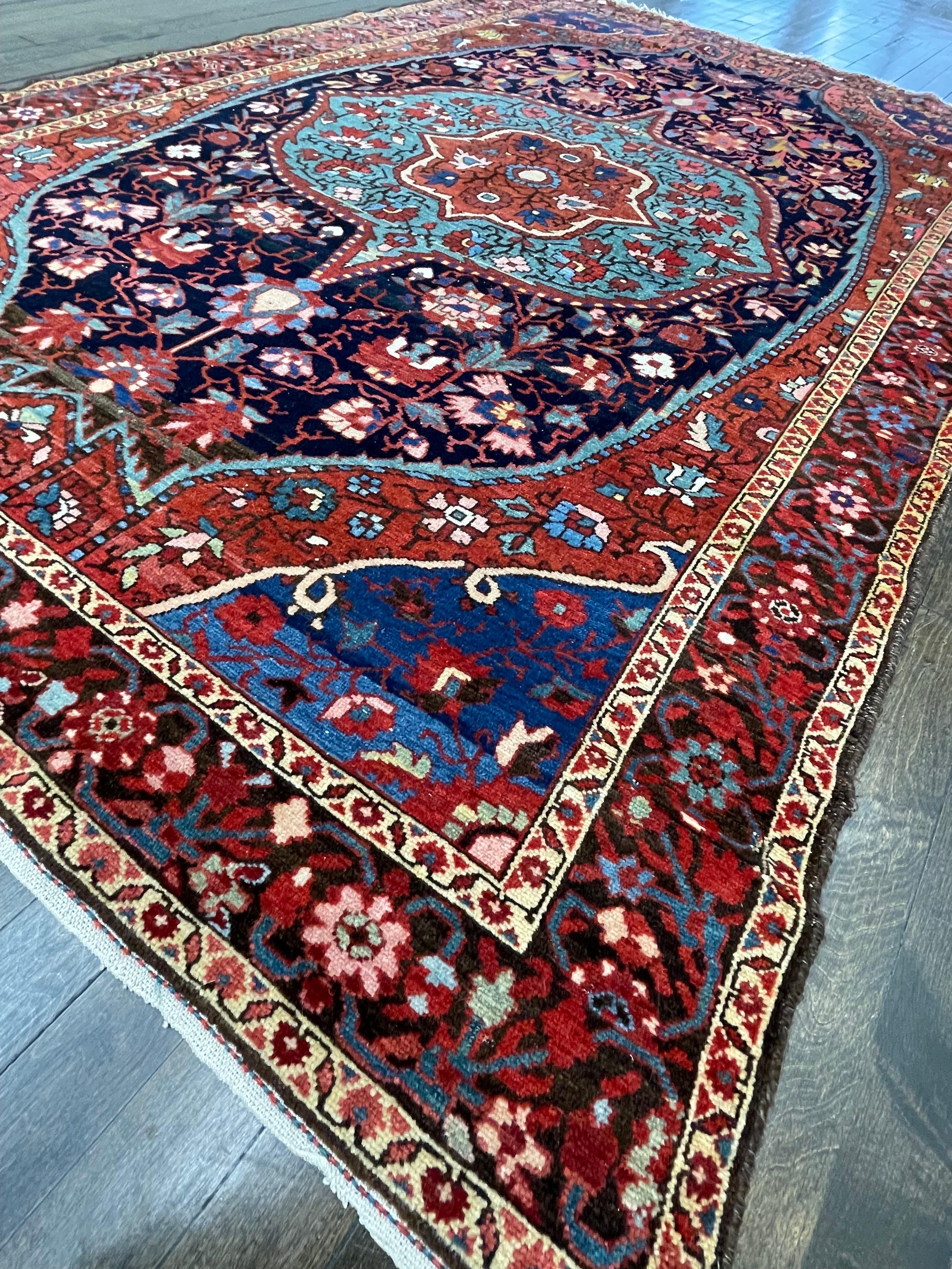 Early 20th Century Antique Persian Malayer Rug, Circa 1920 For Sale