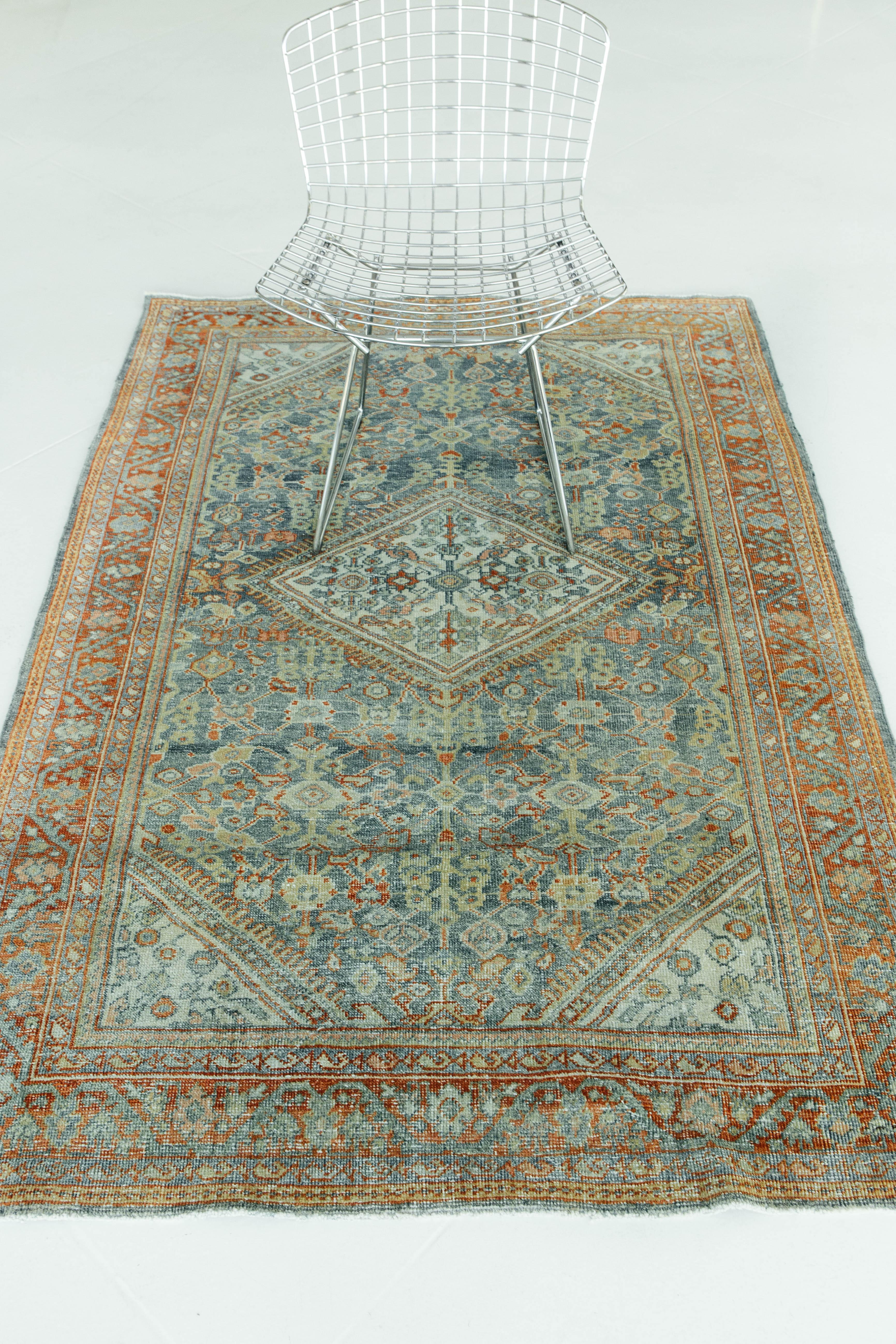 Antique Persian Malayer Rug For Sale 6