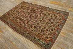19th Century Persian Mishan Malayer Paisley Carpet ( 4'2" x 6'6" - 127 x 198 )