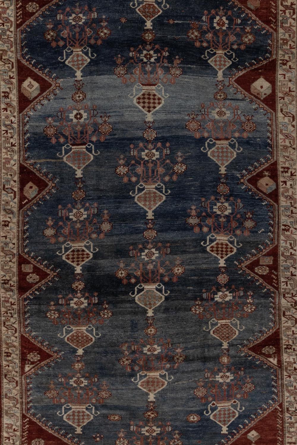 Age: 1920

Pile: Low-Medium

Wear Notes: 1

Material: Wool on Cotton

Vintage rugs are made by hand over the course of months, sometimes years. Their imperfections and wear are evidence of the hard working human hands that made them and the