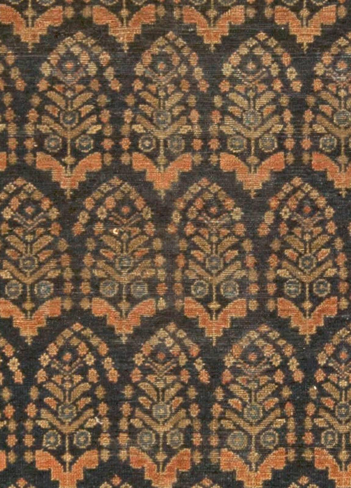 Antique Persian Malayer Orange Handwoven Wool Rug
Size: 6'0