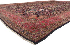 Antique Persian Malayer Carpet with Modern Style