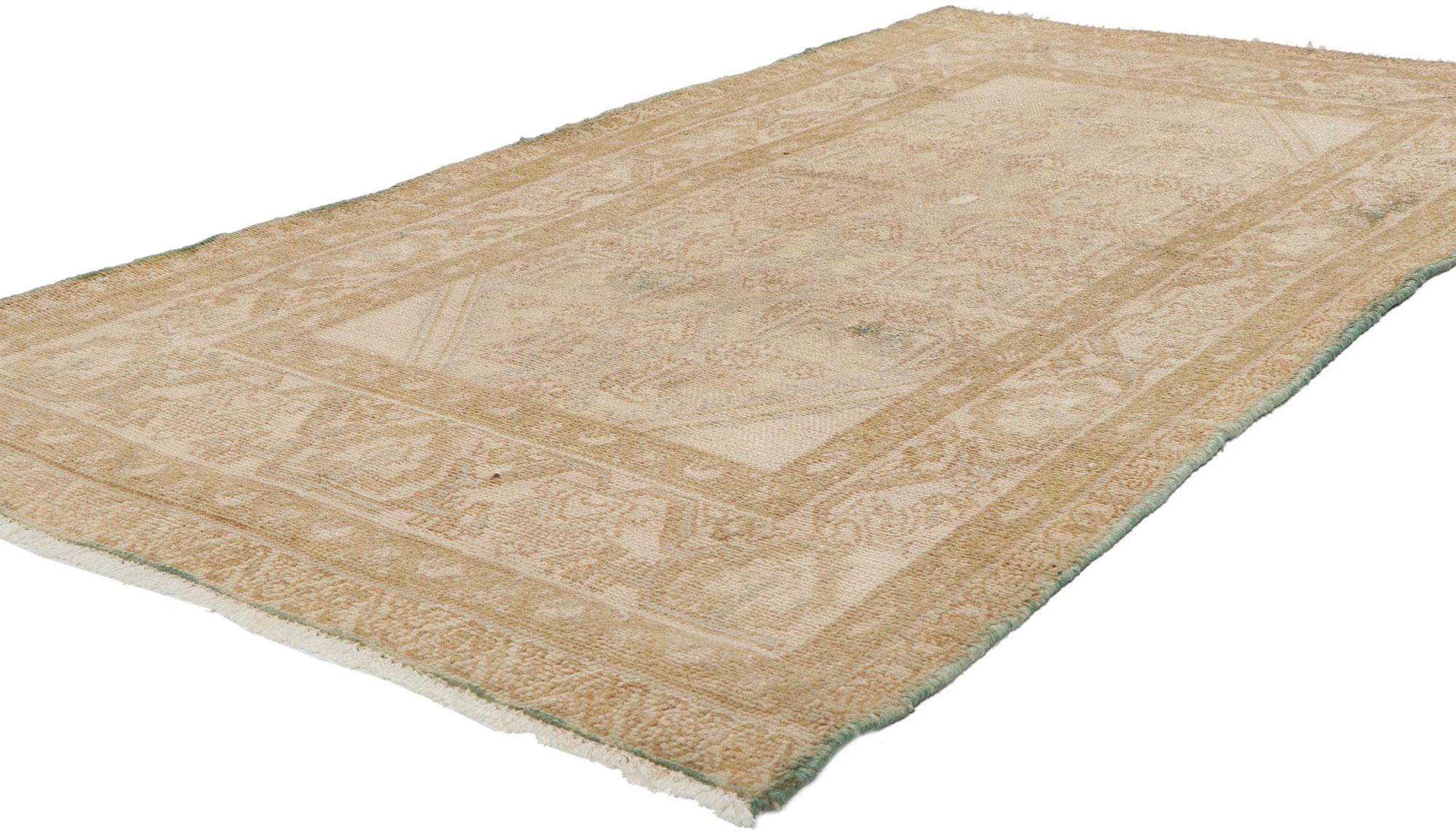 61062 Antique Persian Malayer rug, 03'06 x 06'06.
Abrash. Antique Wash. Desirable Age Wear.