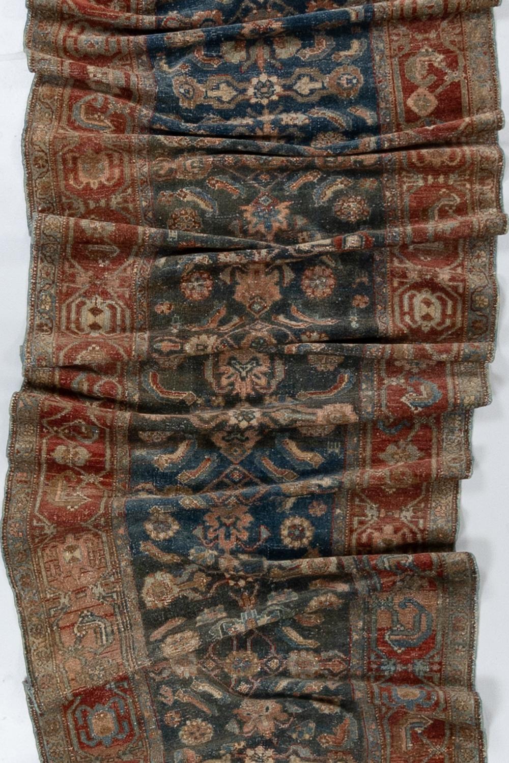 Hand-Woven  Antique Persian Malayer Rug For Sale