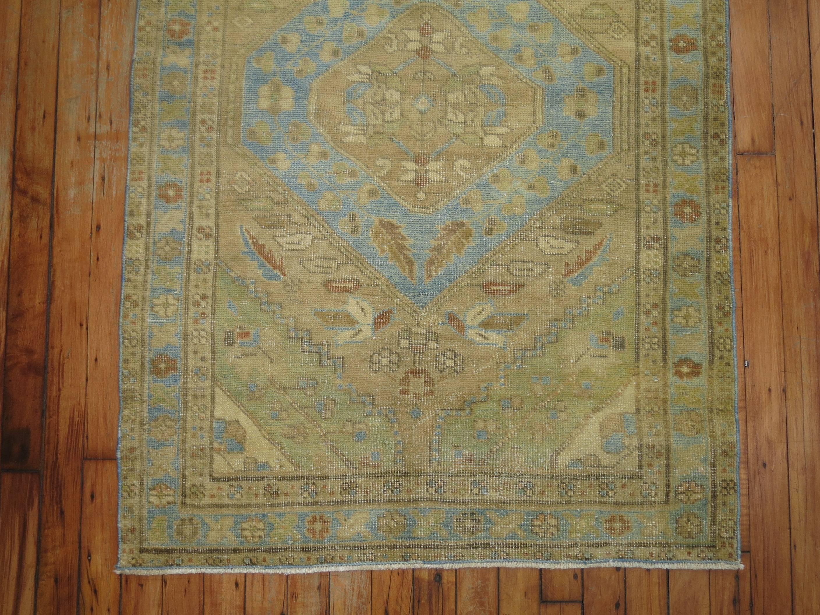 light blue persian rug