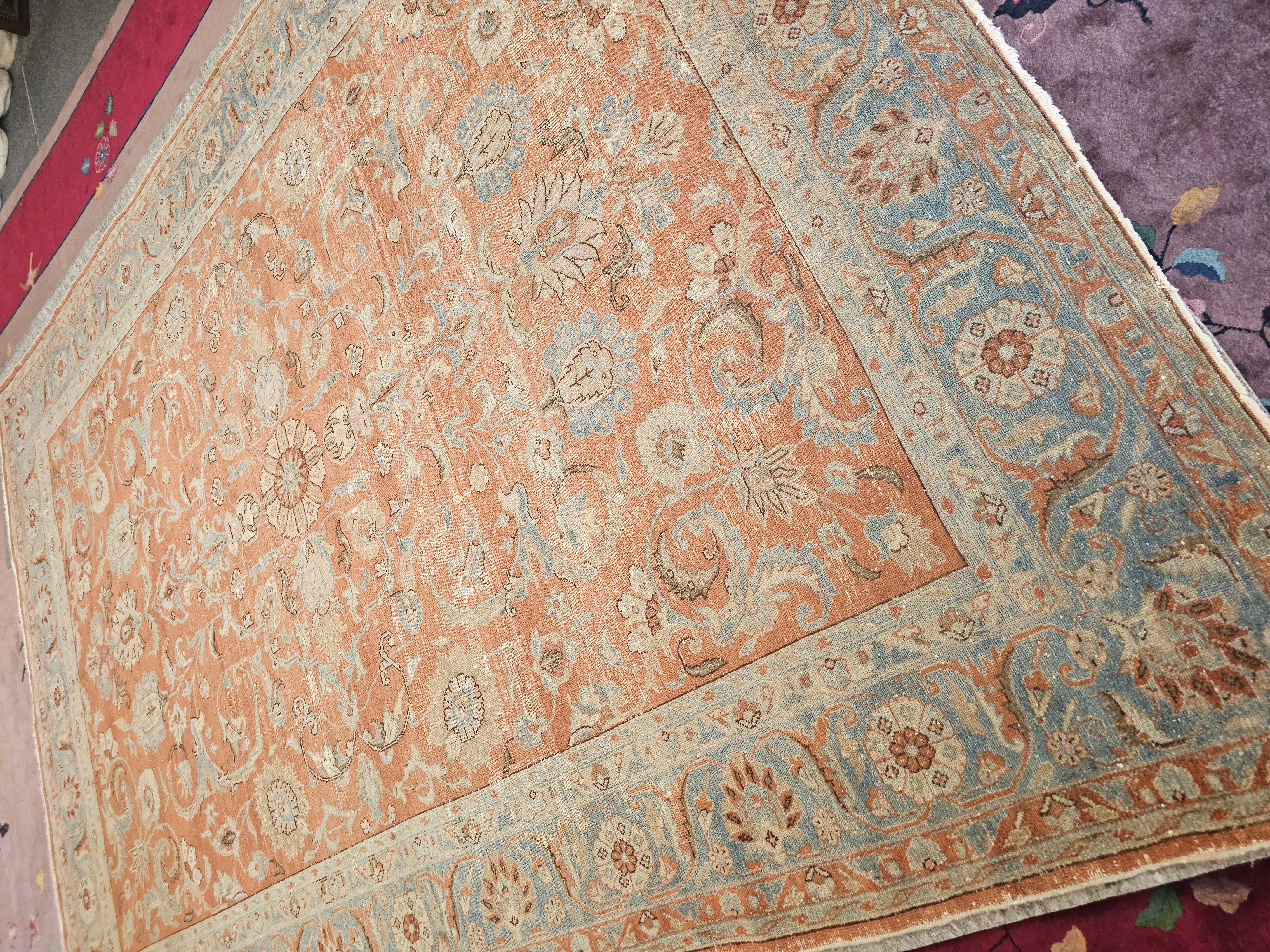 Antiker persischer Mahal-Teppich 10x14 im Zustand „Gut“ im Angebot in Los Angeles, CA