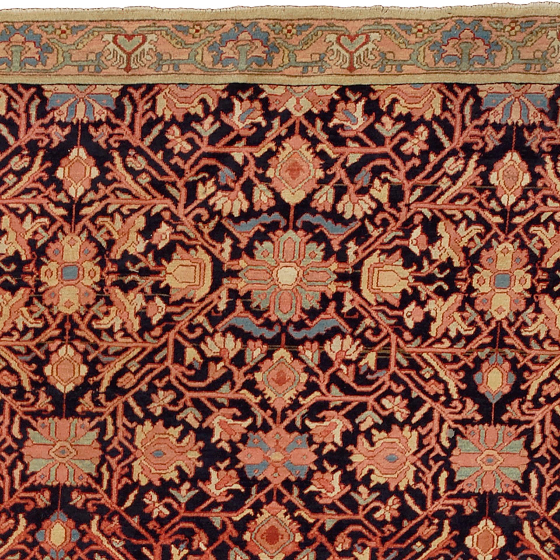 Antiker persischer Malayer-Teppich (Handgewebt) im Angebot
