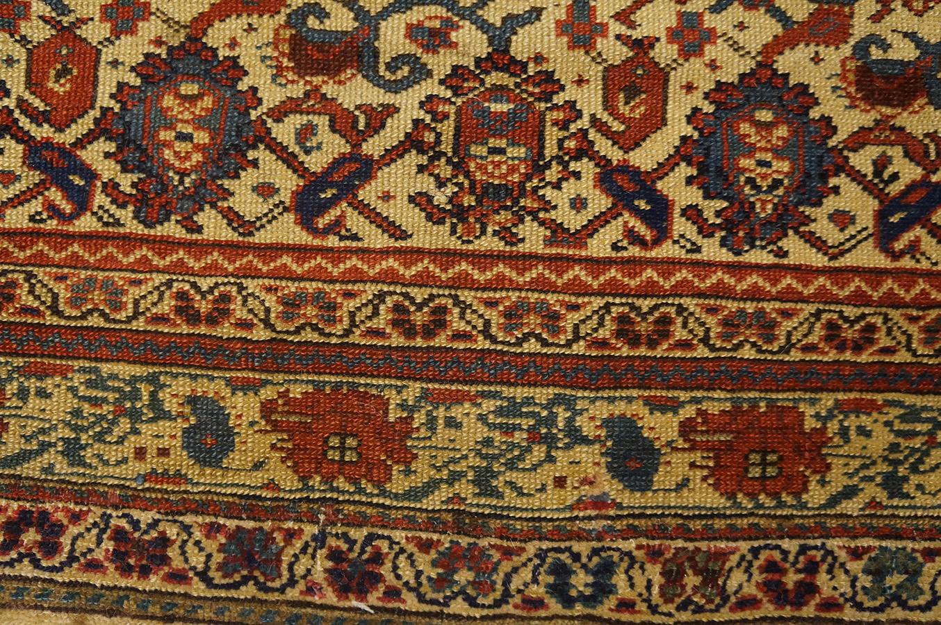 Late 19th Century 19th Century Persian Mishan Malayer Paisley Carpet ( 4'2