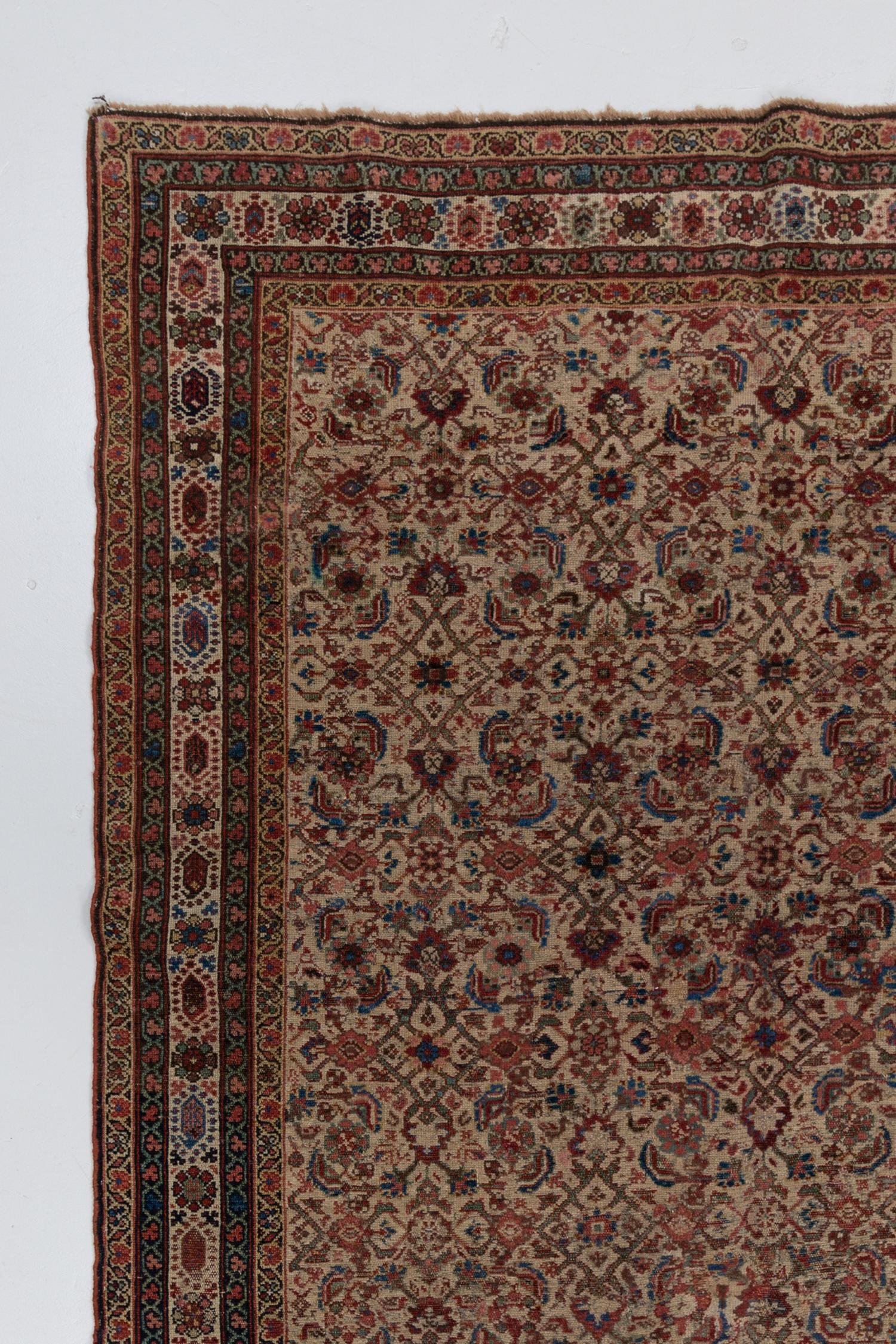 Tissé à la main Tapis persan ancien Malayer en vente