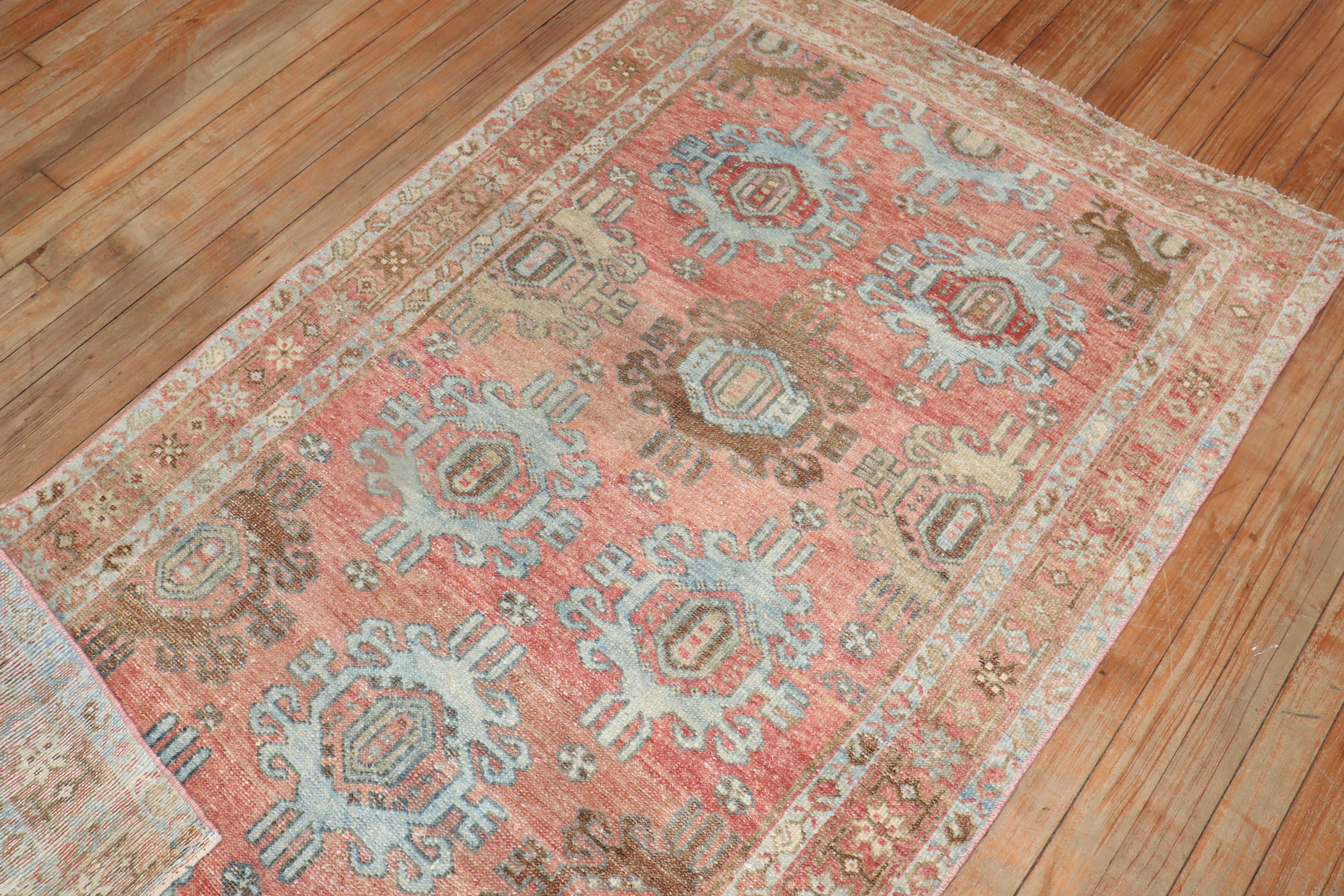 Hand-Woven Antique Persian Malayer Rug For Sale