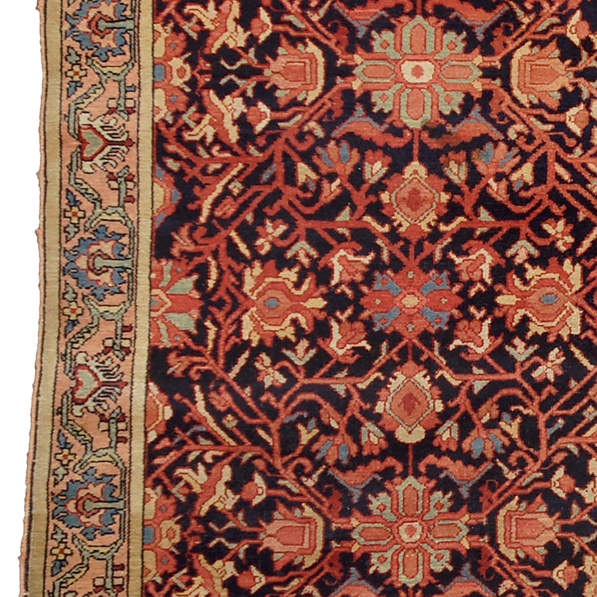 19th Century Antique Persian Malayer Rug For Sale