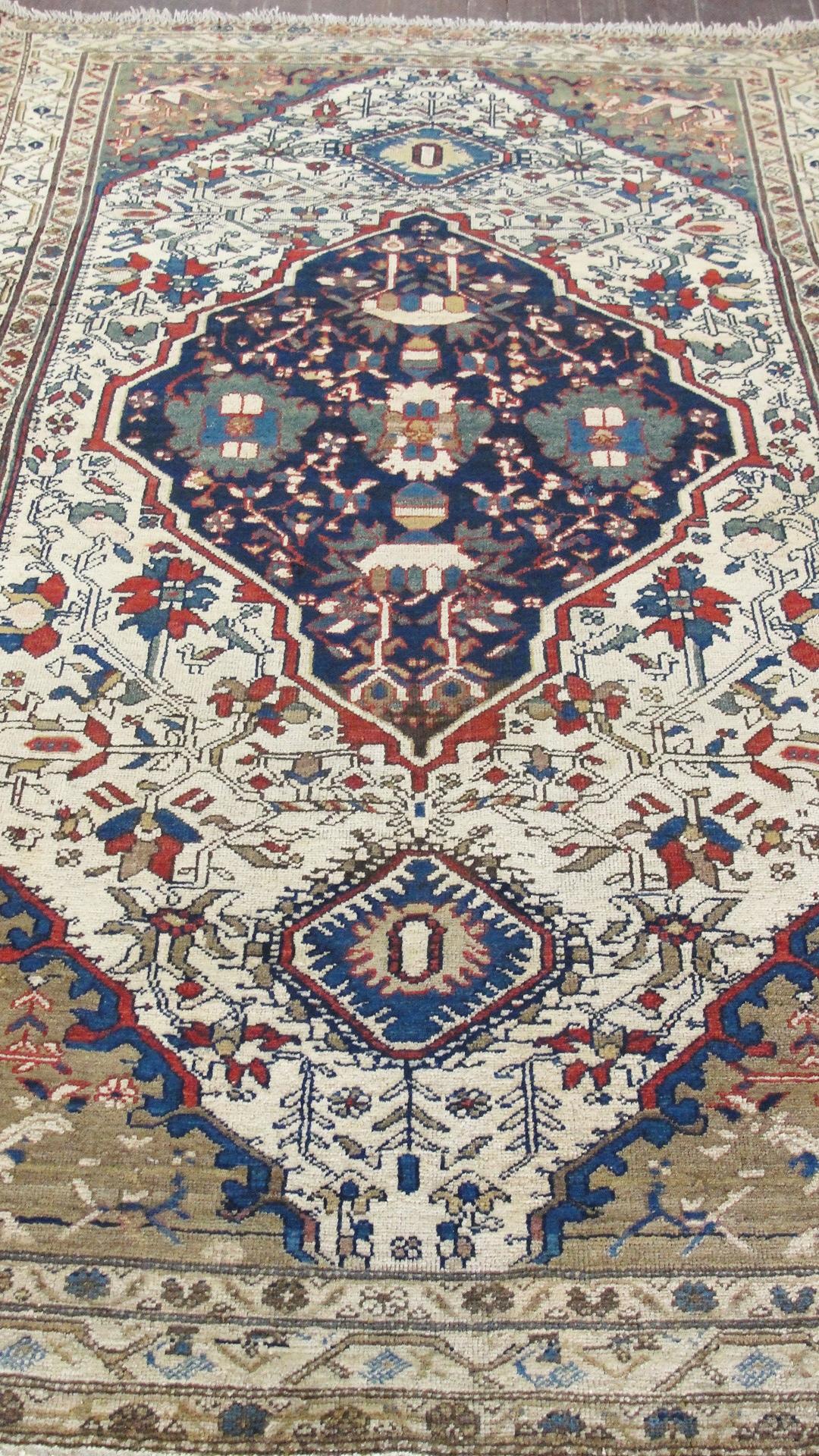 Antique Persian Malayer Rug 4'3