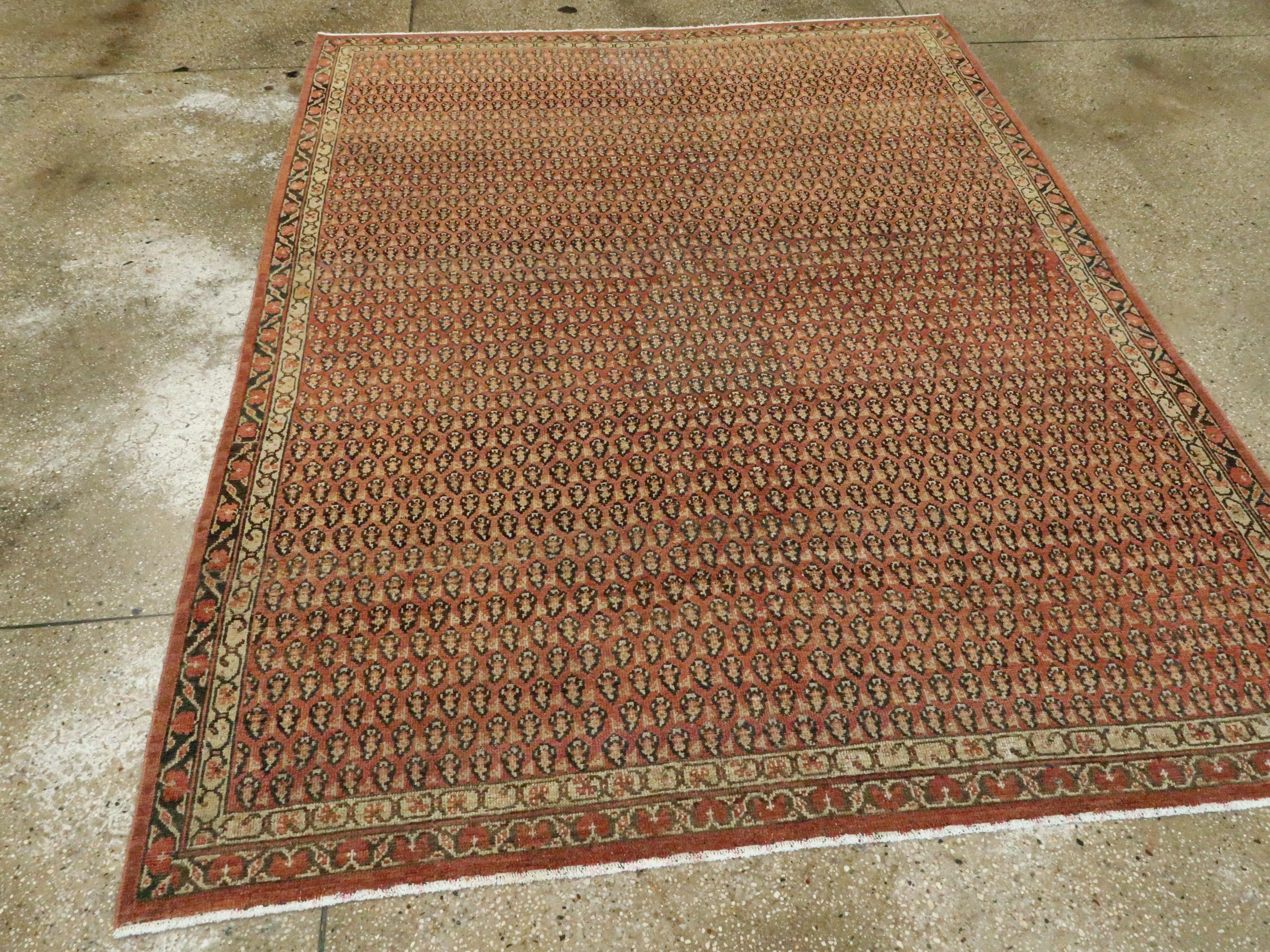 20th Century Antique Persian Malayer Rug