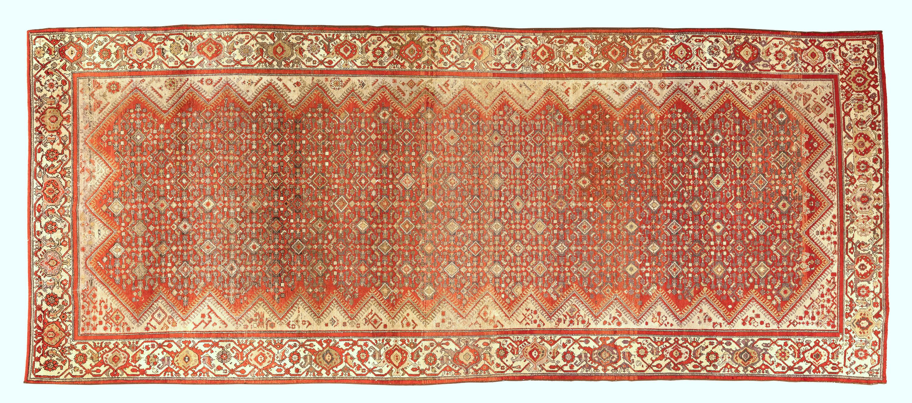 20th Century Antique Persian Malayer Rug Gallery For Sale
