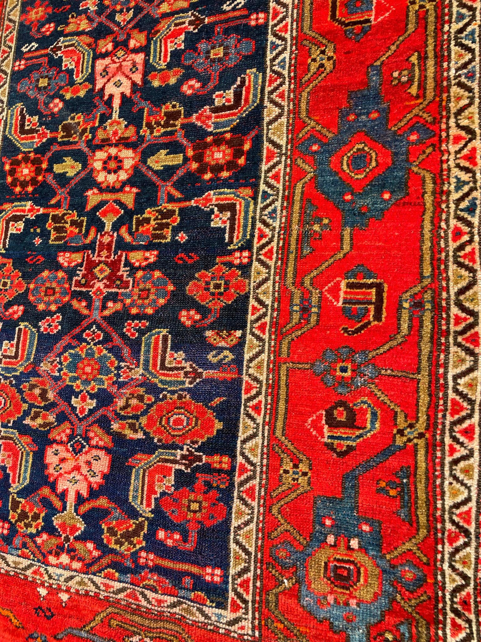 20th Century Antique Persian Malayer Rug For Sale