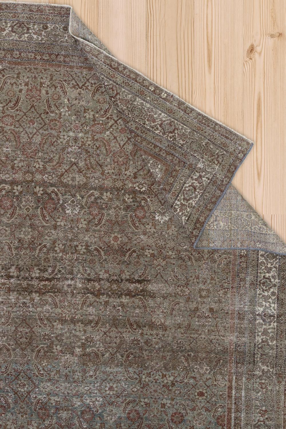 Début du 20ème siècle Tapis persan ancien Malayer en vente