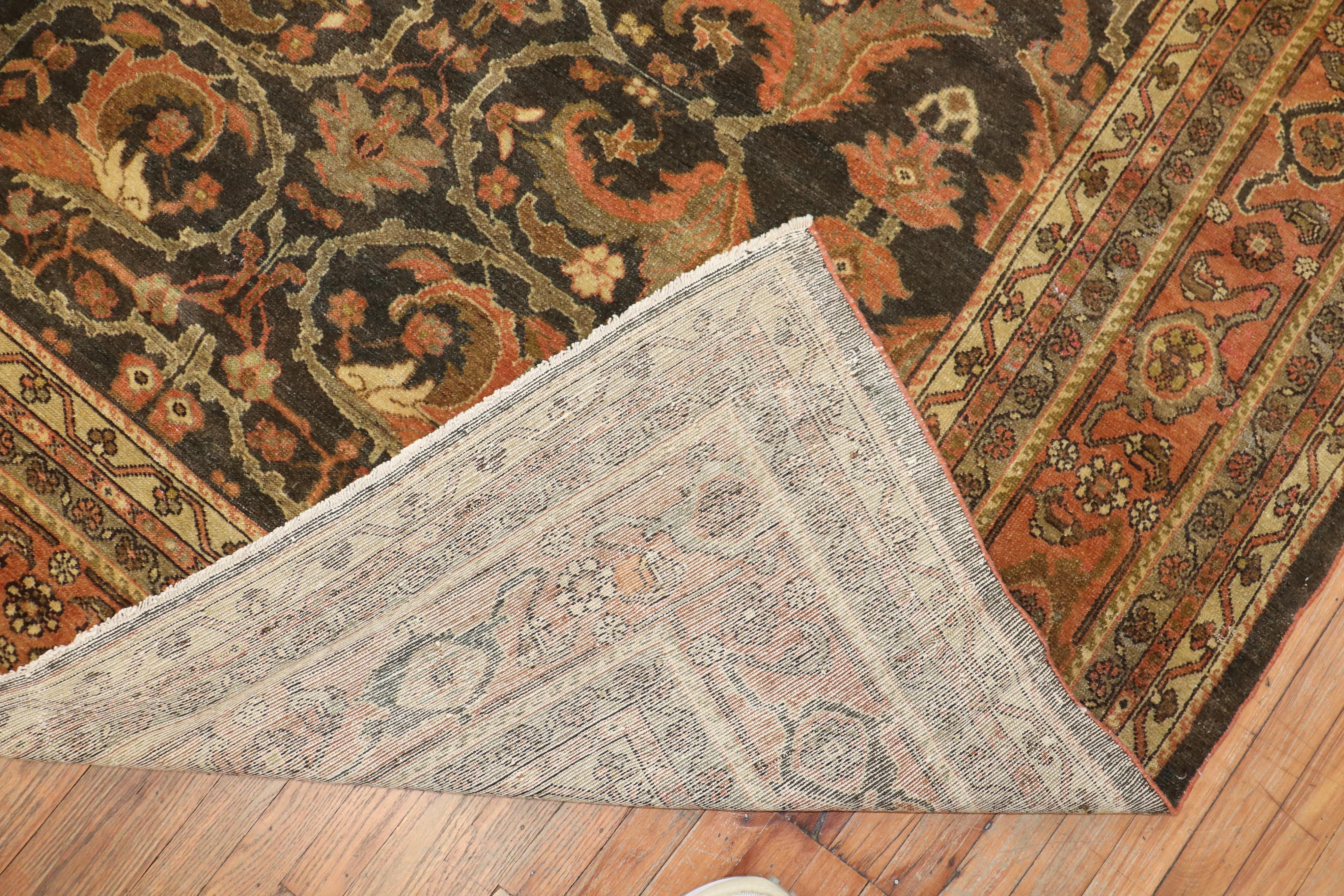 Antique Persian Malayer Rug In Good Condition For Sale In New York, NY