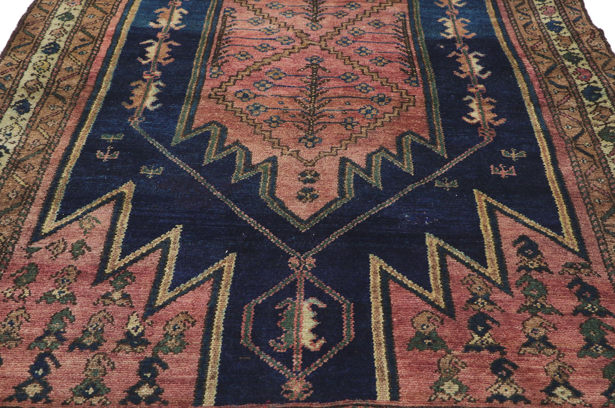 Wool Antique Persian Malayer Rug For Sale