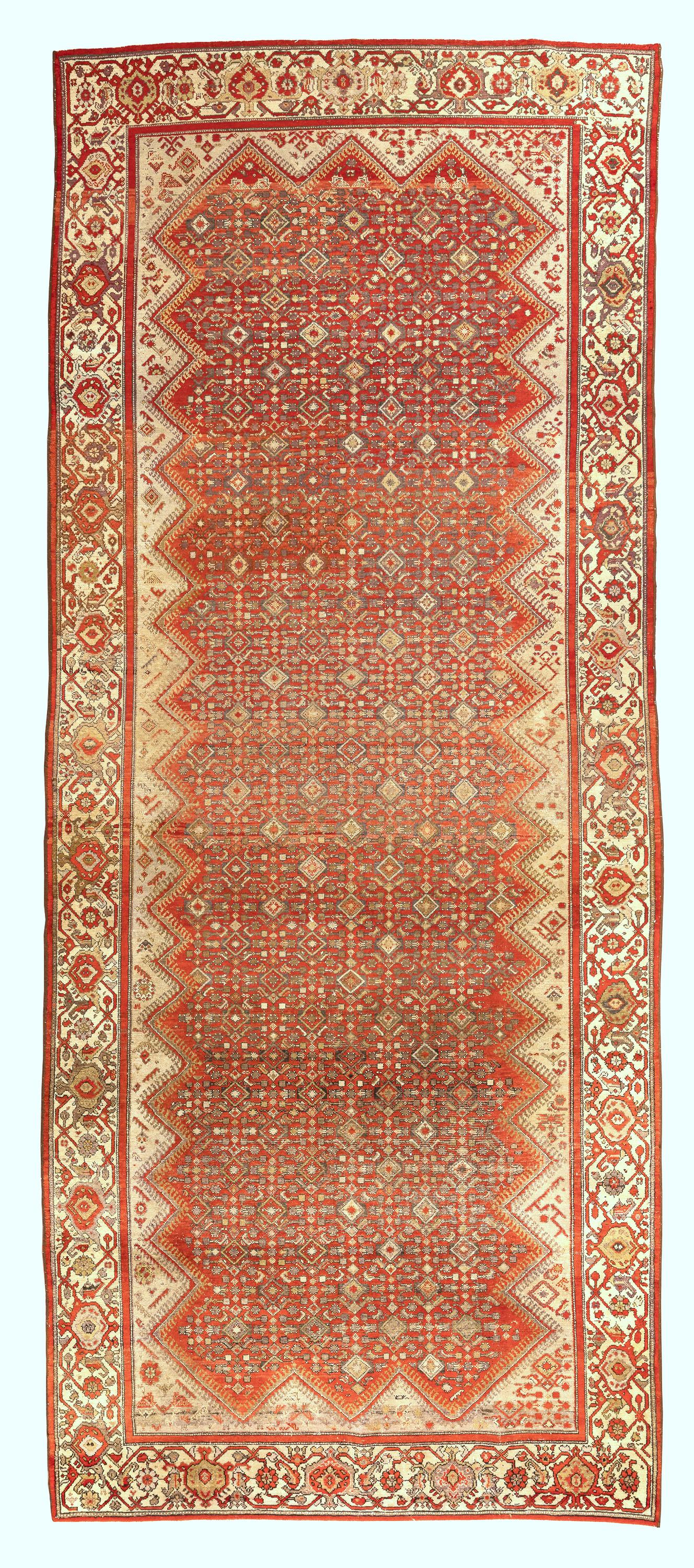 Wool Antique Persian Malayer Rug Gallery For Sale