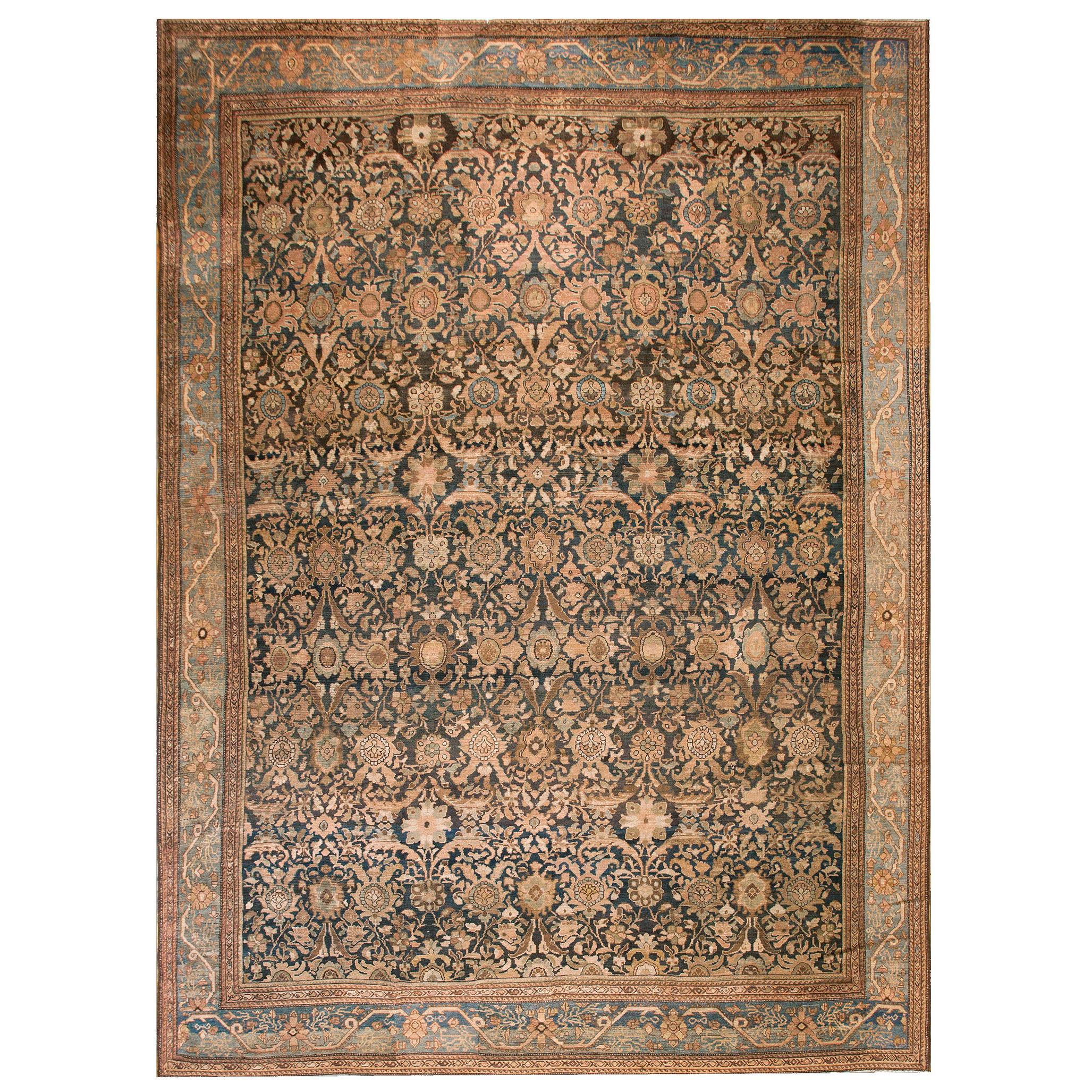 Late 19th Century Persian Malayer Carpet ( 11' 10" x 16' 6" - 360 x 503 cm) For Sale
