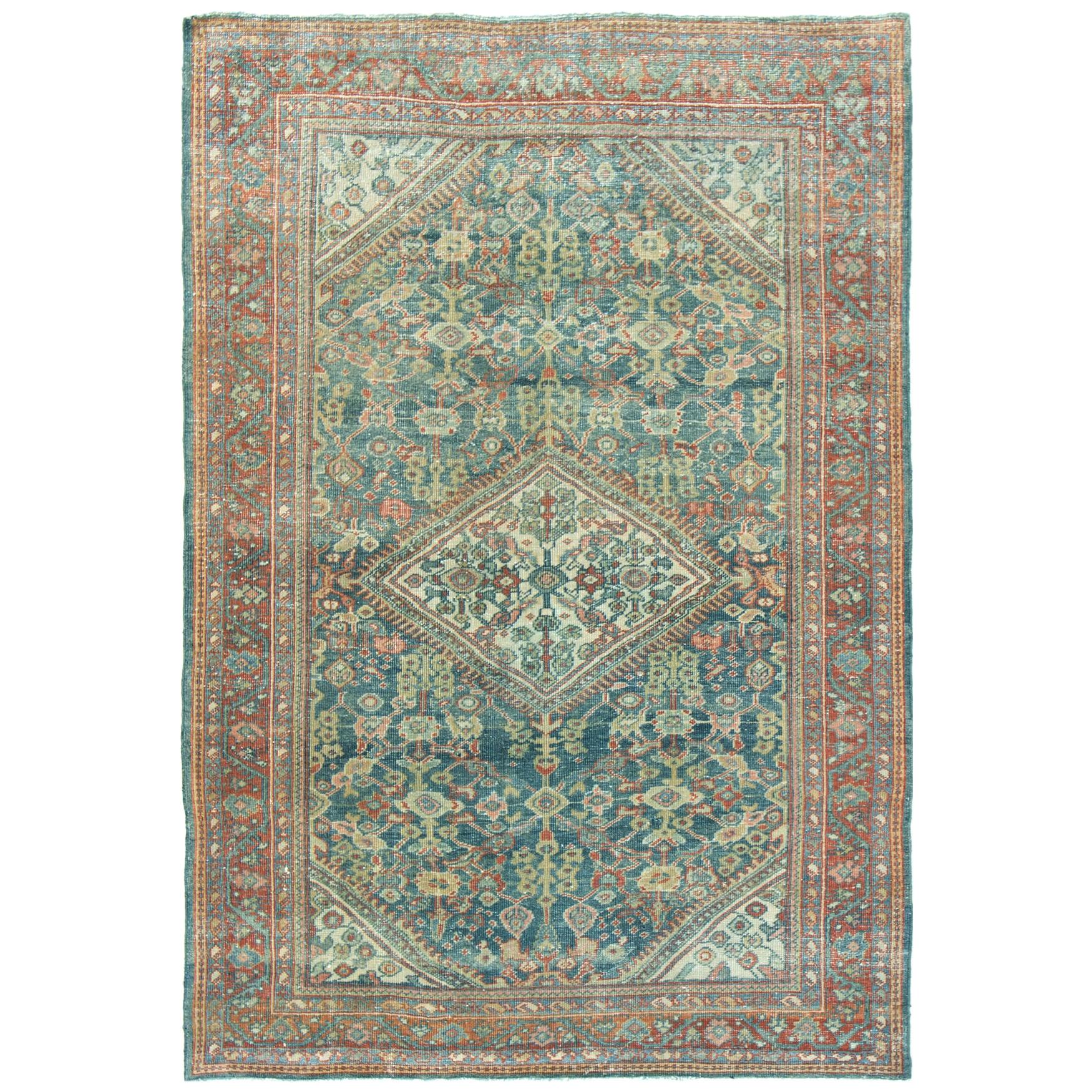 Antique Persian Malayer Rug For Sale