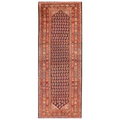 Antique 19th Century Persian Malayer Carpet ( 4'6" x 12' - 137 x 366 ) 