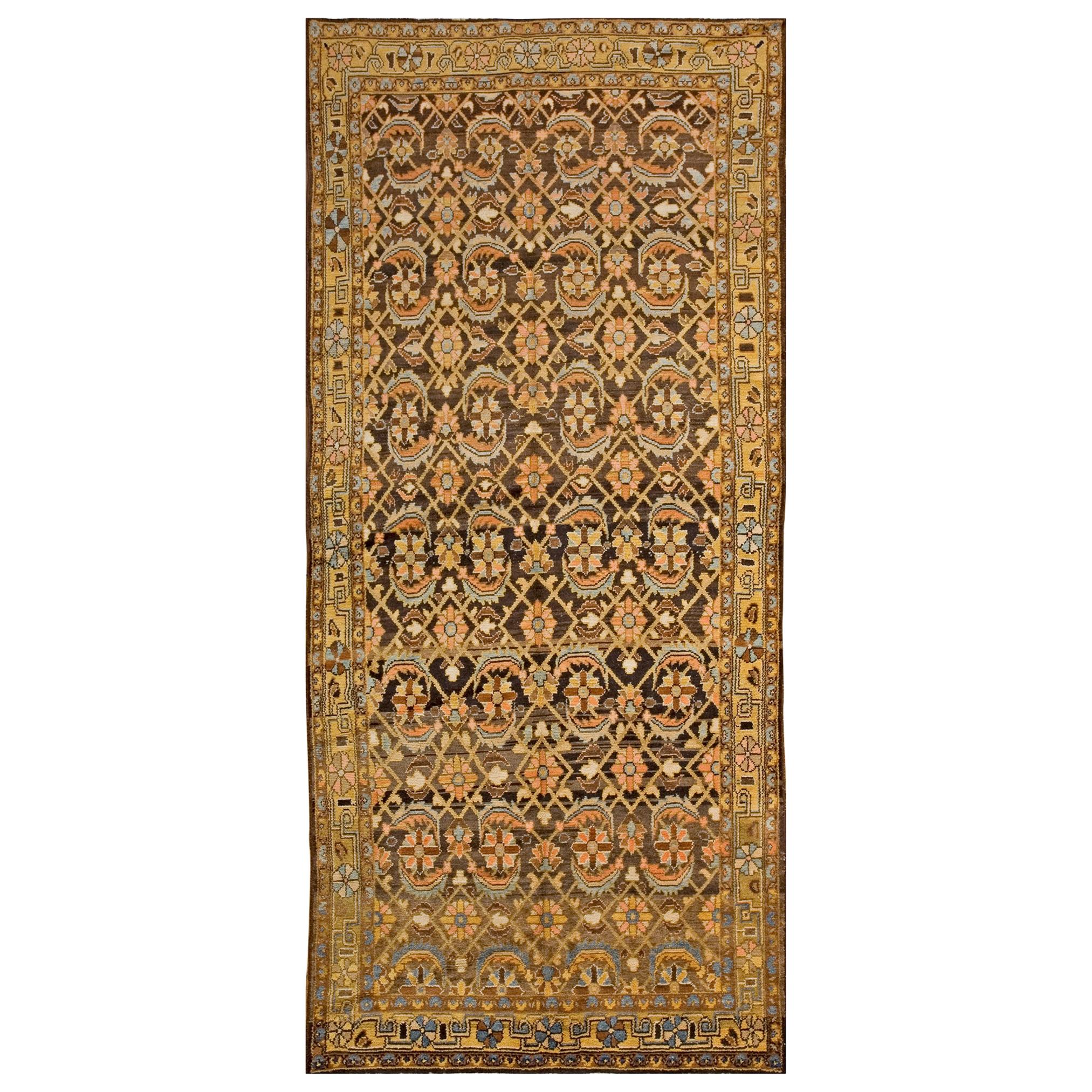 Antique Persian Malayer Rug 4' 4" x 9' 7" For Sale