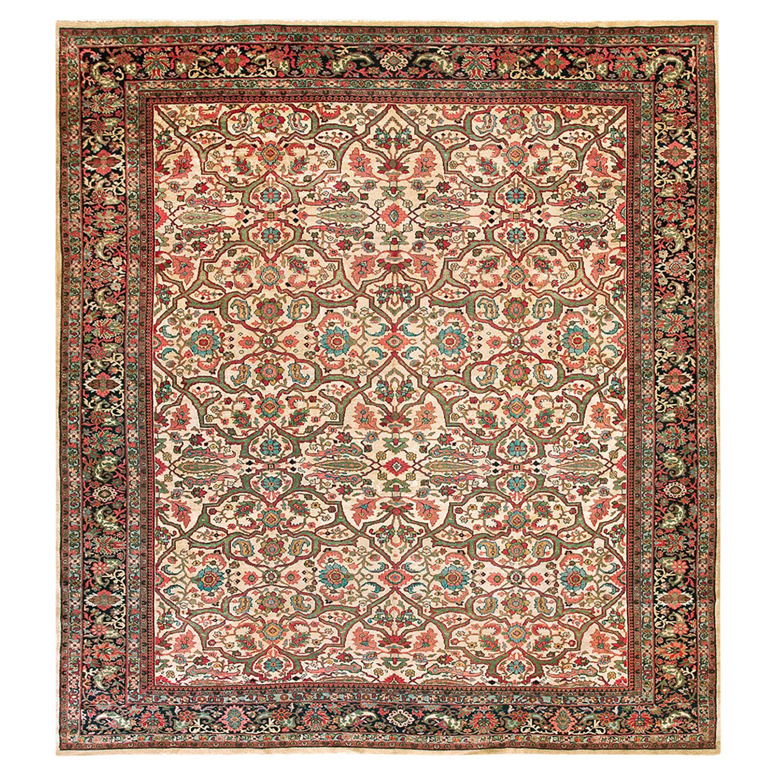 19th Century Persian Malayer Carpet ( 8'7" x 9'3" - 262 x 282 )