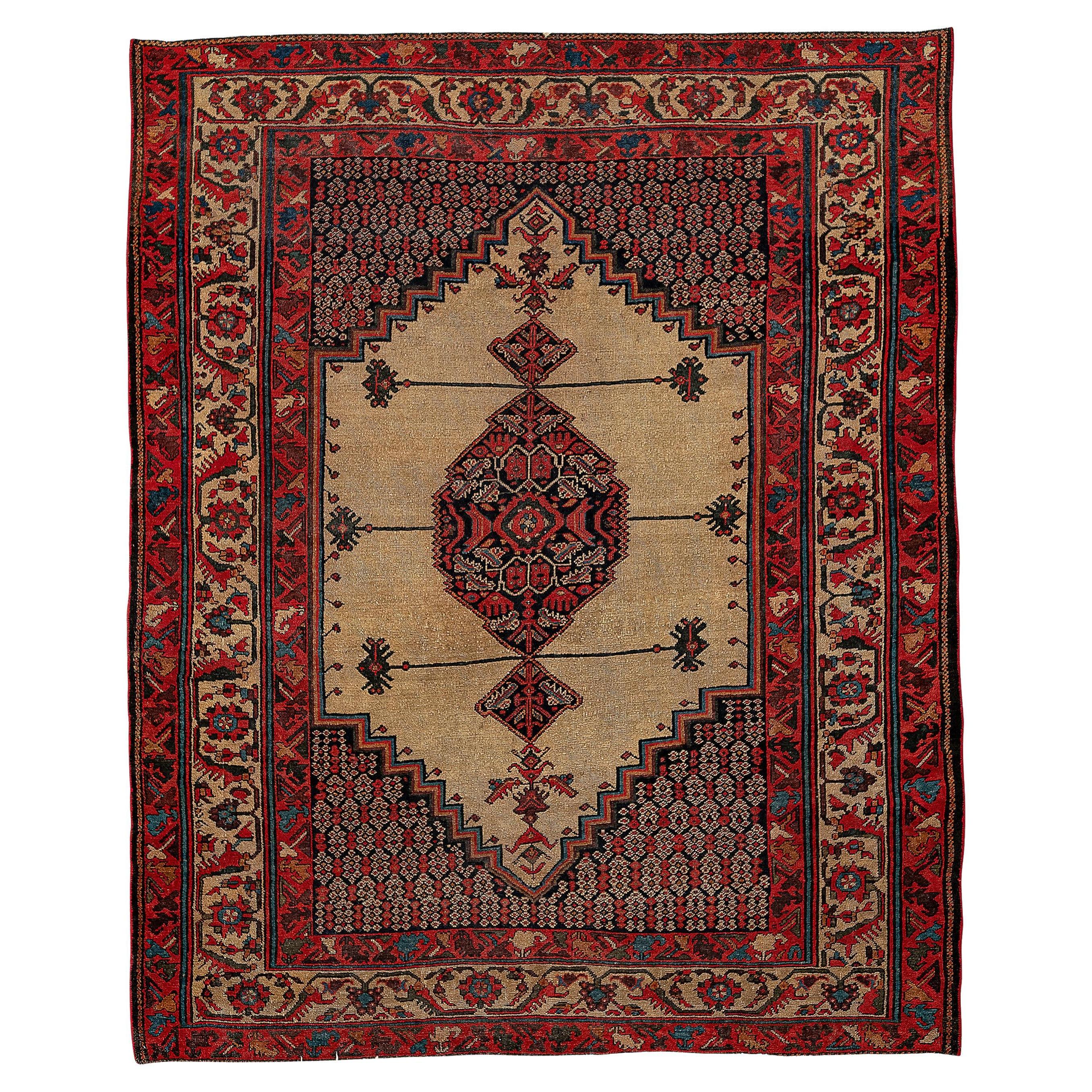 Antique Persian Malayer Rug For Sale